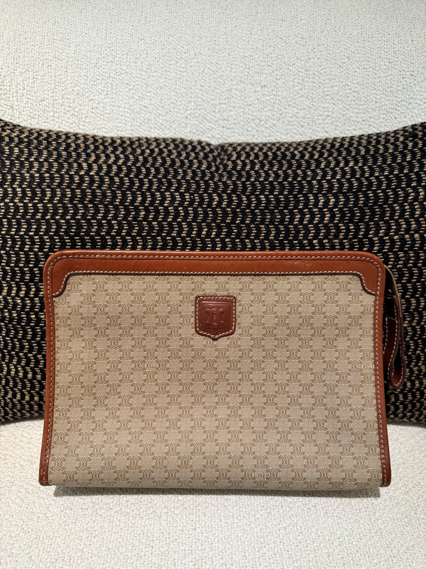 Vintage Celine Clutch- Tan