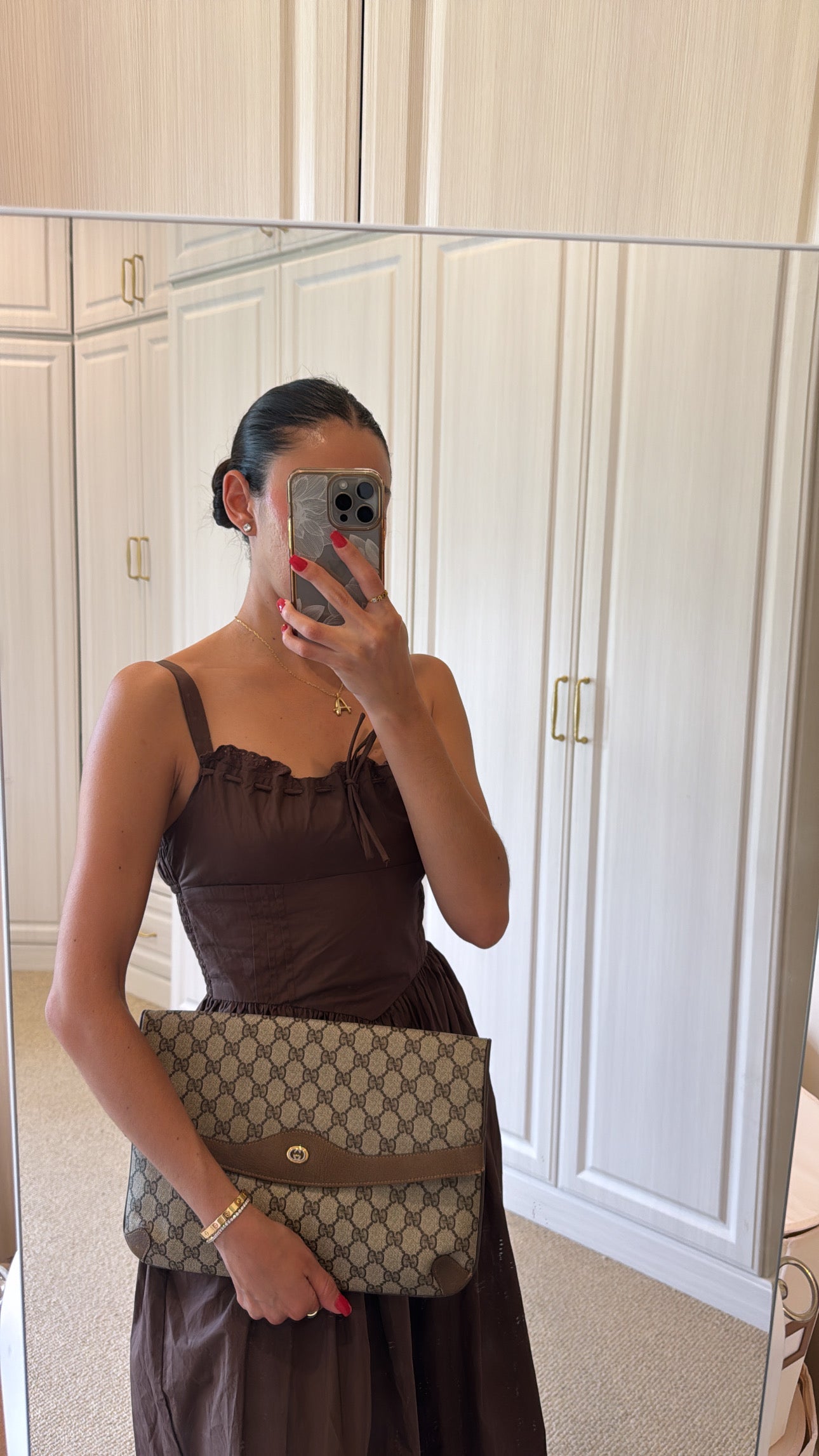 Vintage Gucci Monogram Clutch