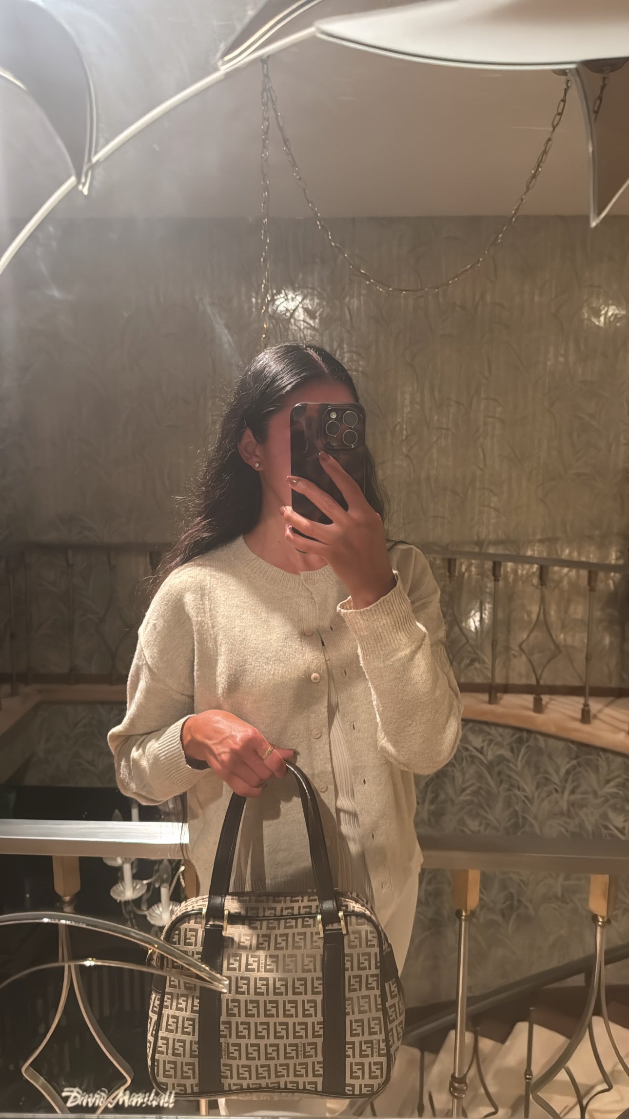 Vintage Fendi Zucchino Boston Bag