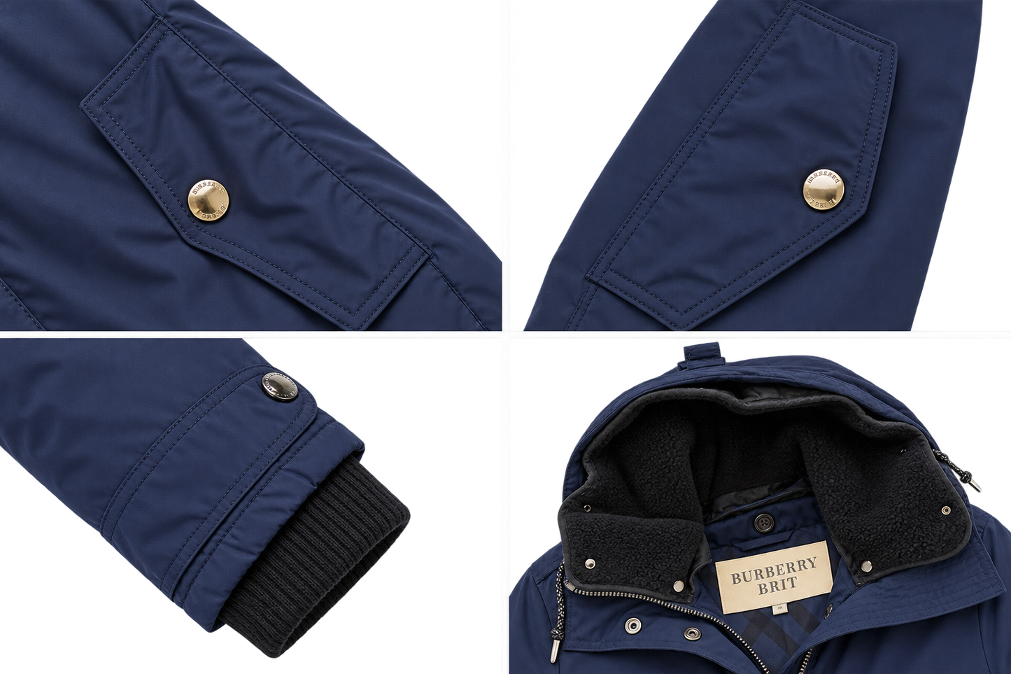 Burberry Brit Navy Down Coat