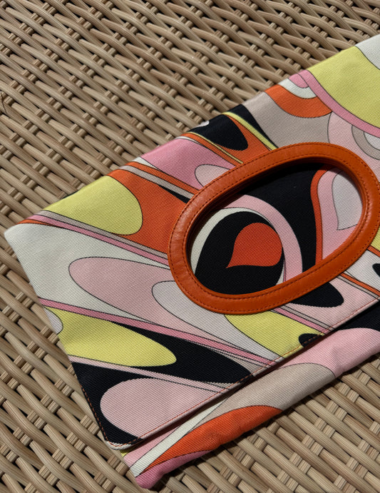 Vintage Emilio Pucci 2-Way Foldover Clutch