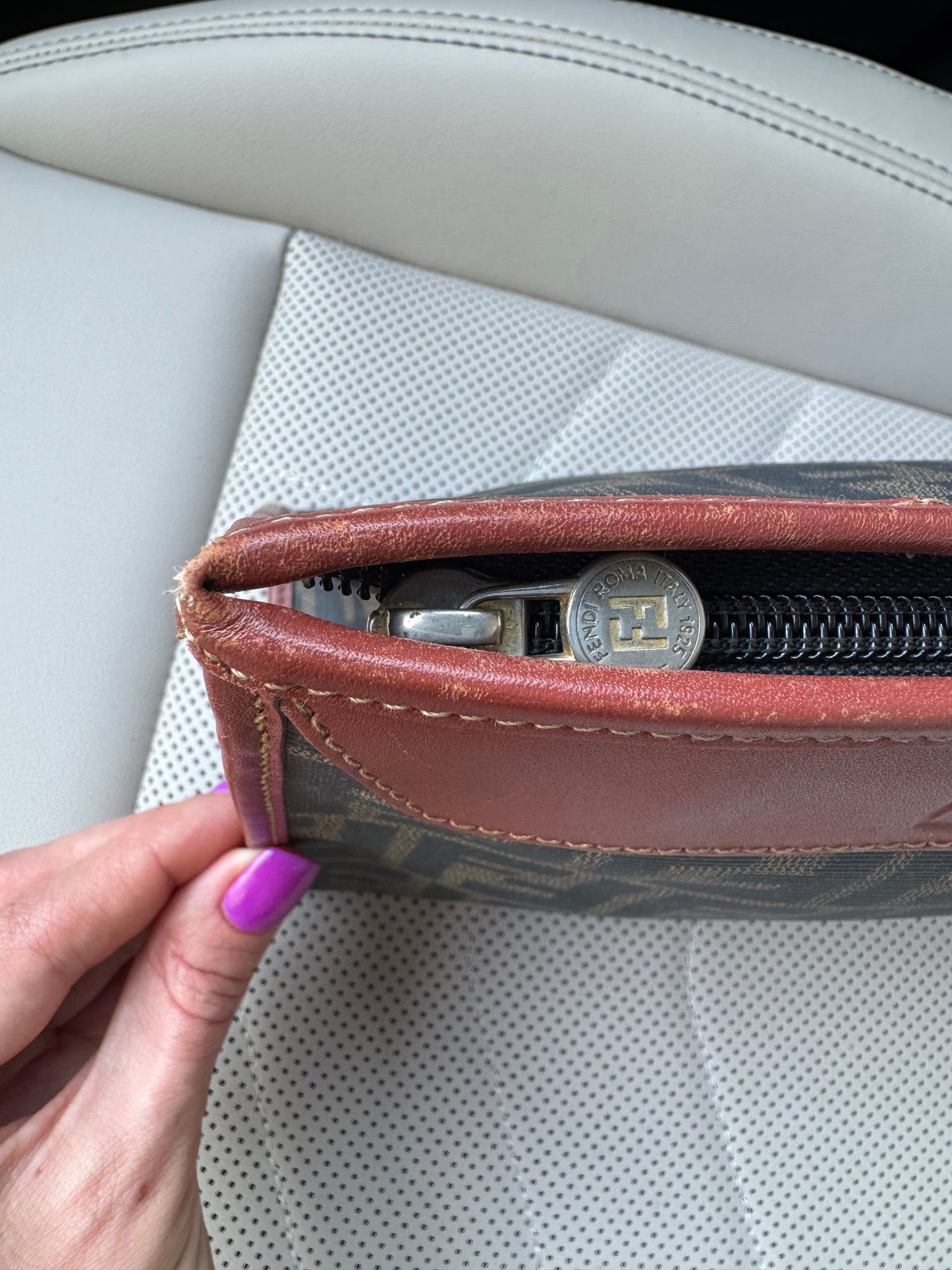 Vintage Fendi Monogram Clutch