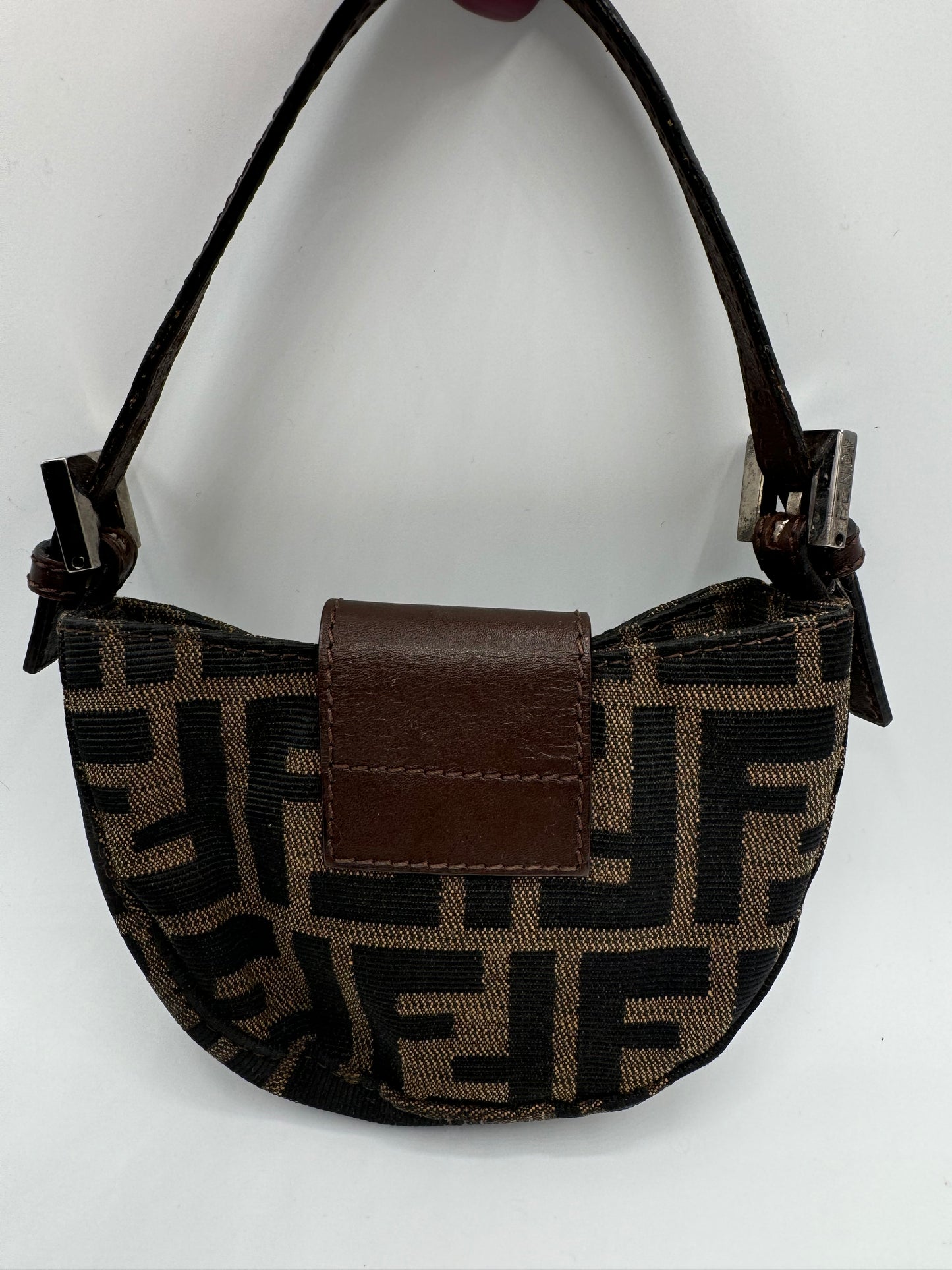 Vintage Fendi Zucca Mini Croissant Bag
