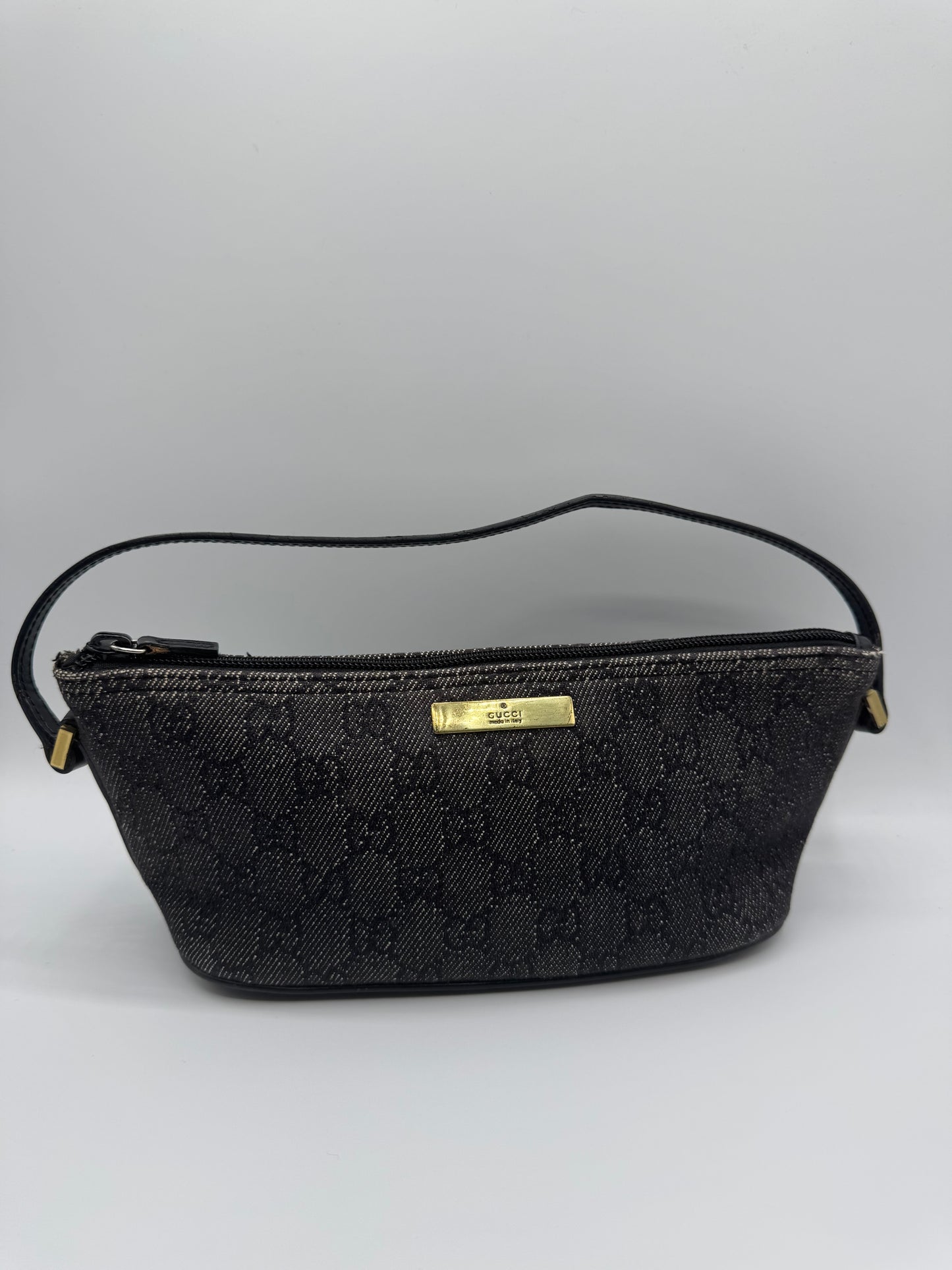 Vintage Gucci Denim Boat Bag