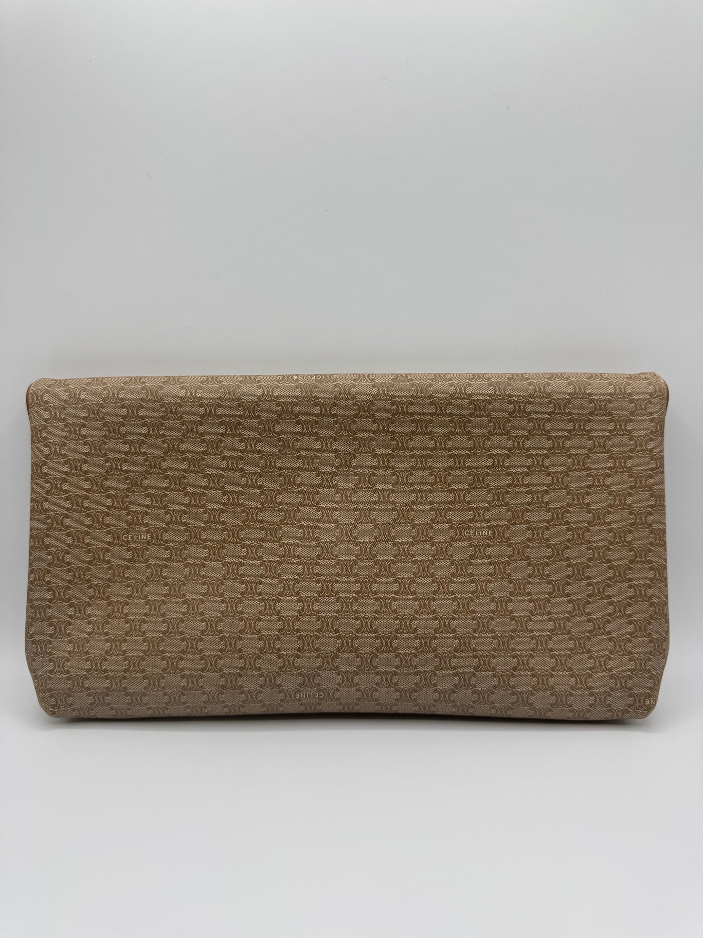 Vintage Celine Macadam Clutch- Tan