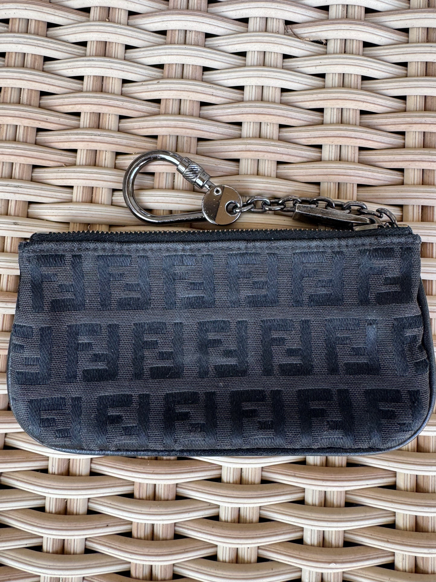 Vintage Fendi Key Pouch- Black