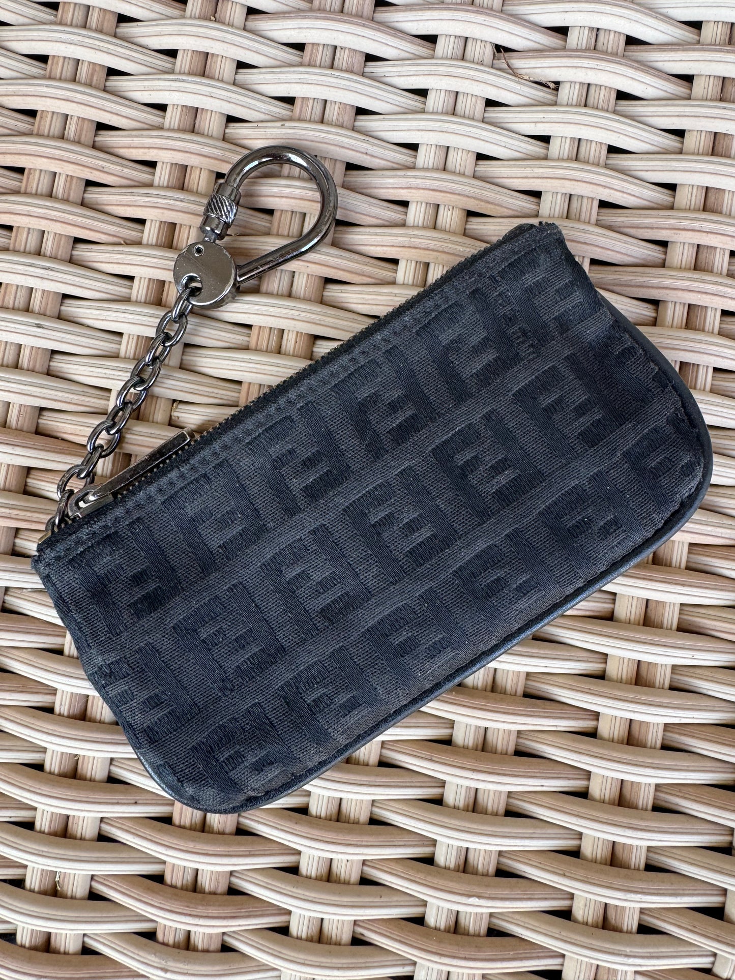 Vintage Fendi Key Pouch- Black