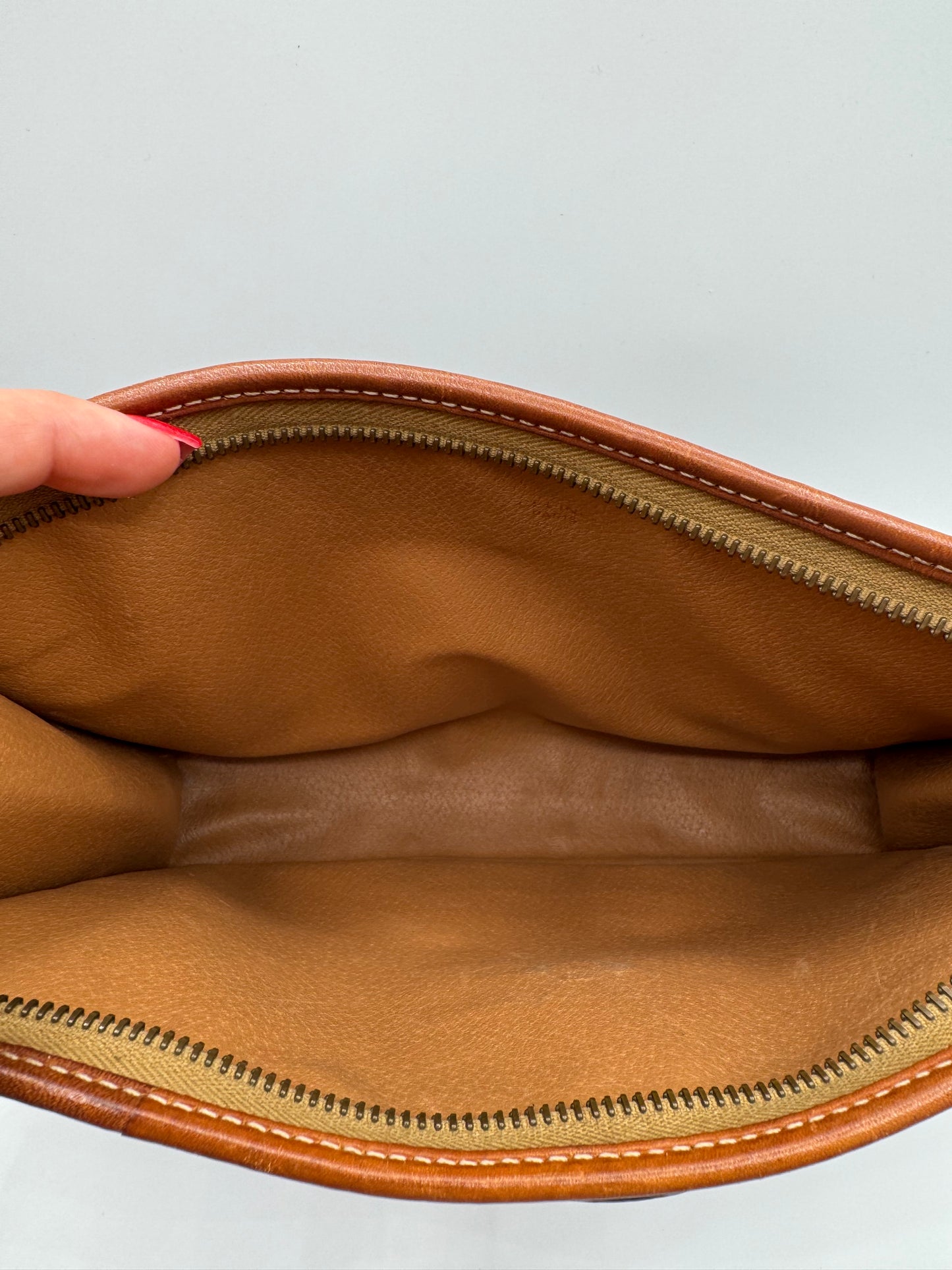 Vintage Celine Macadam Clutch- Brown