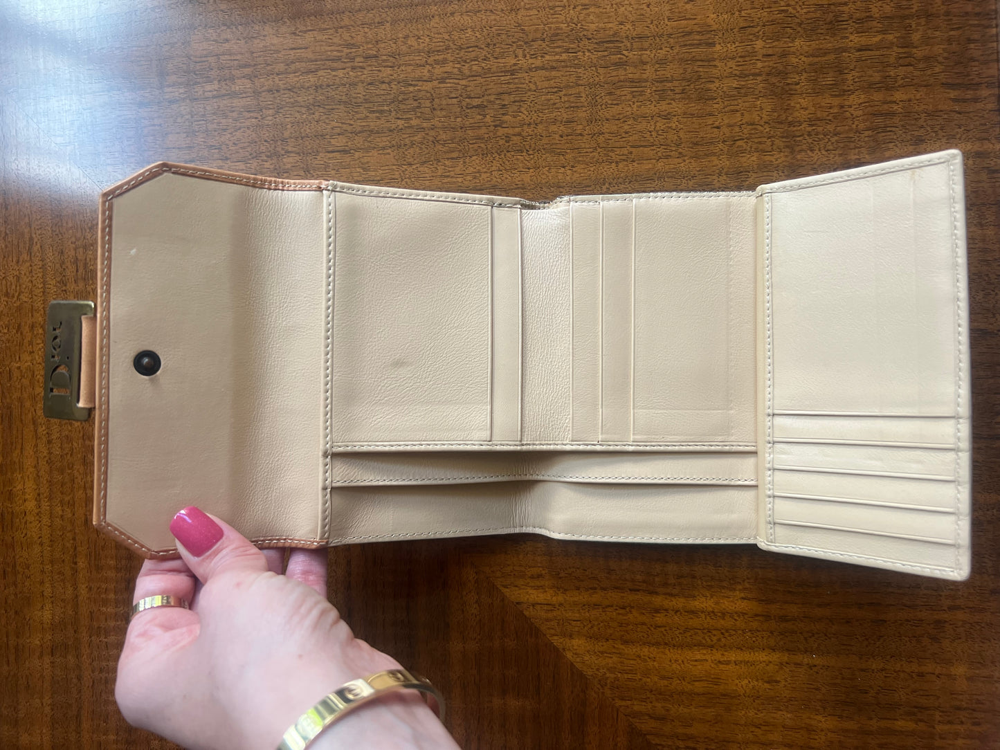 Vintage Dior Trotter Compact Wallet