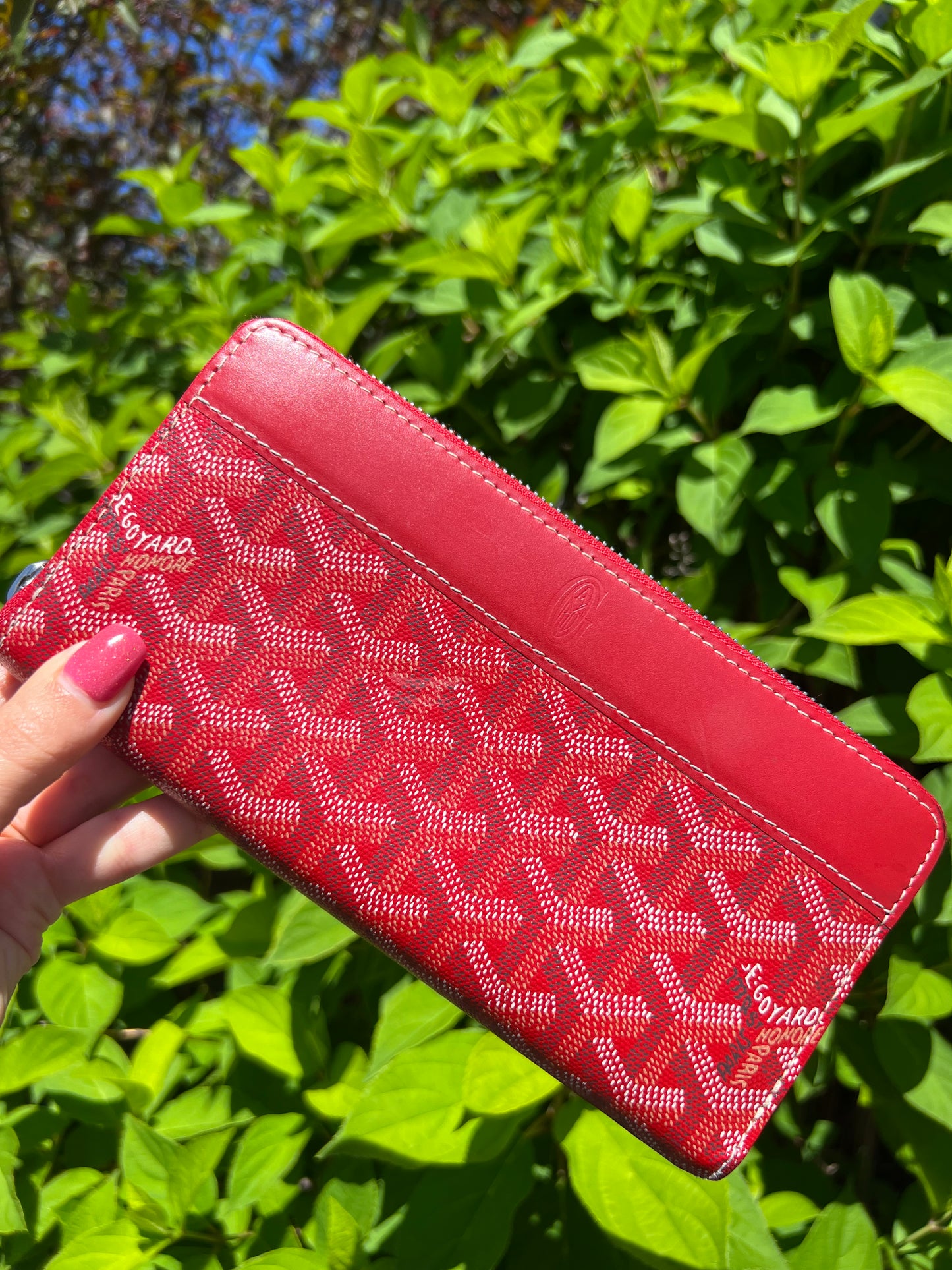 Goyard Red Matigon GM Wallet