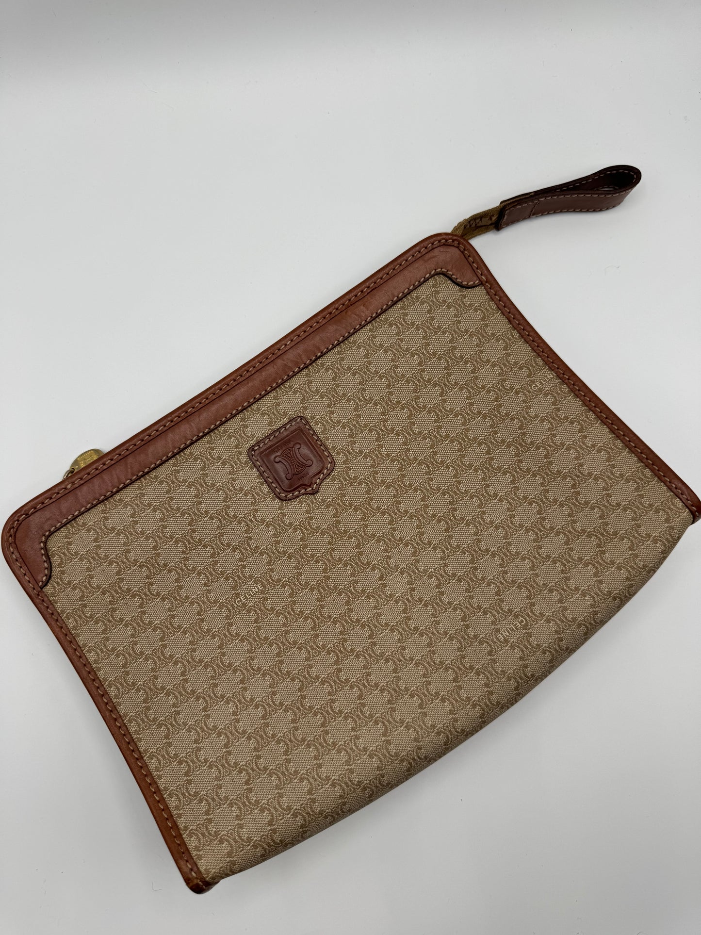 Vintage Celine Clutch- Tan