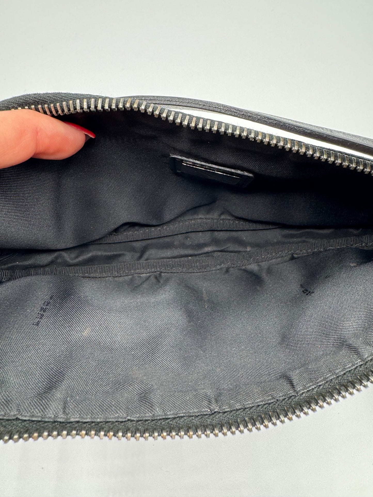 Vintage Fendi Black Pouchette Bag