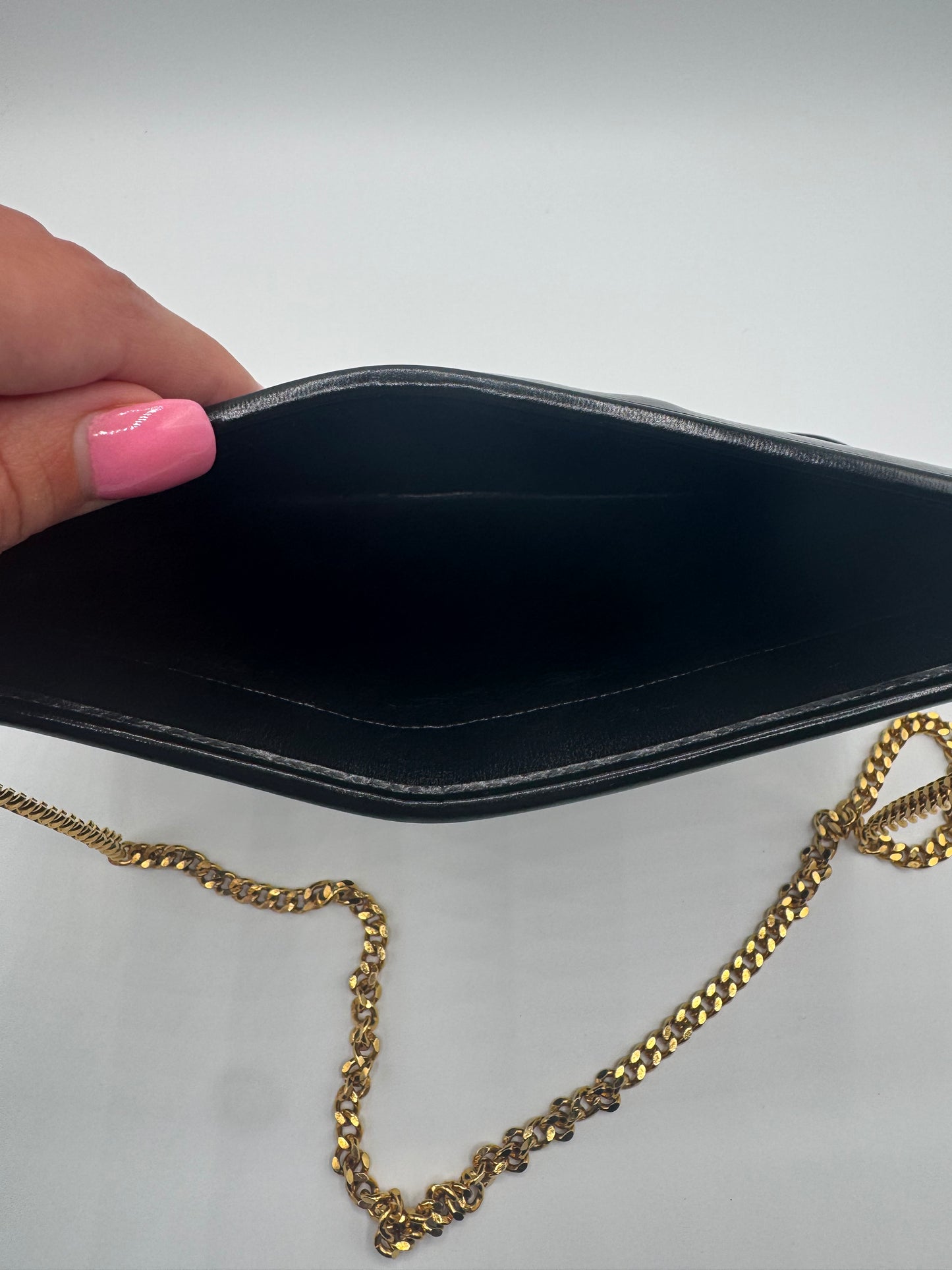 Vintage Dior Clutch on Chain- Navy