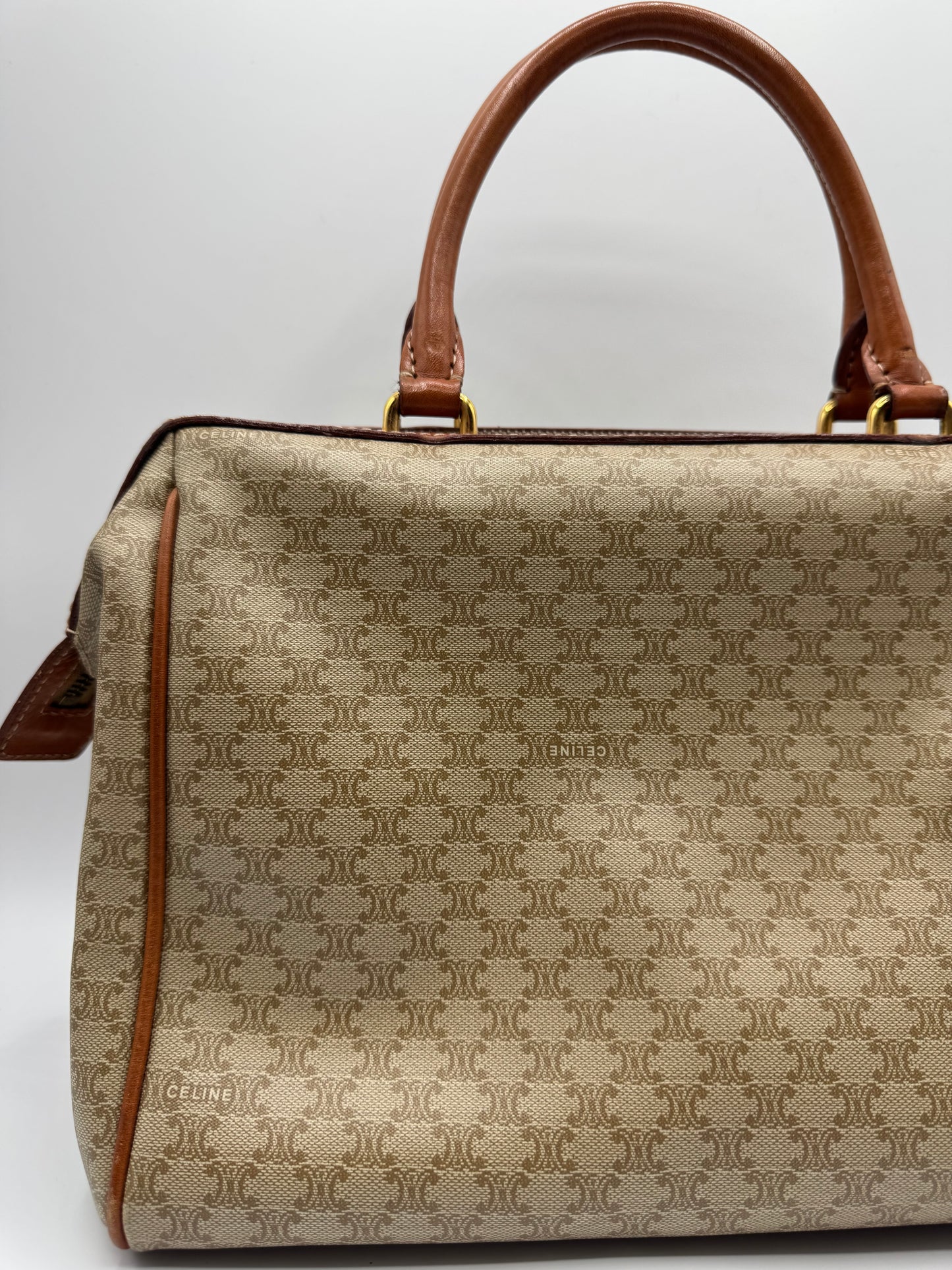 Vintage Celine Boston Bag with Strap