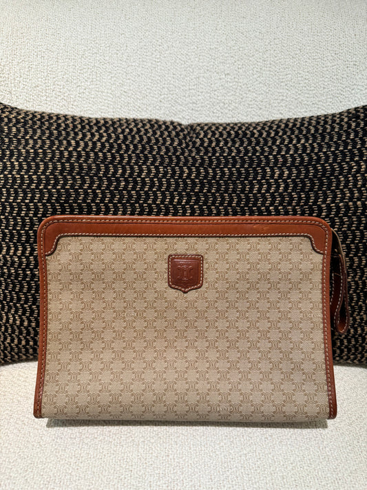 Vintage Celine Clutch- Tan