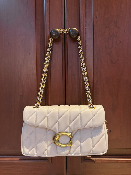 Coach White Tabby Bag