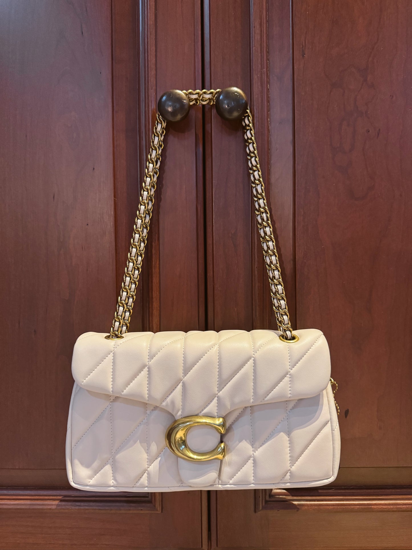 Coach White Tabby Bag