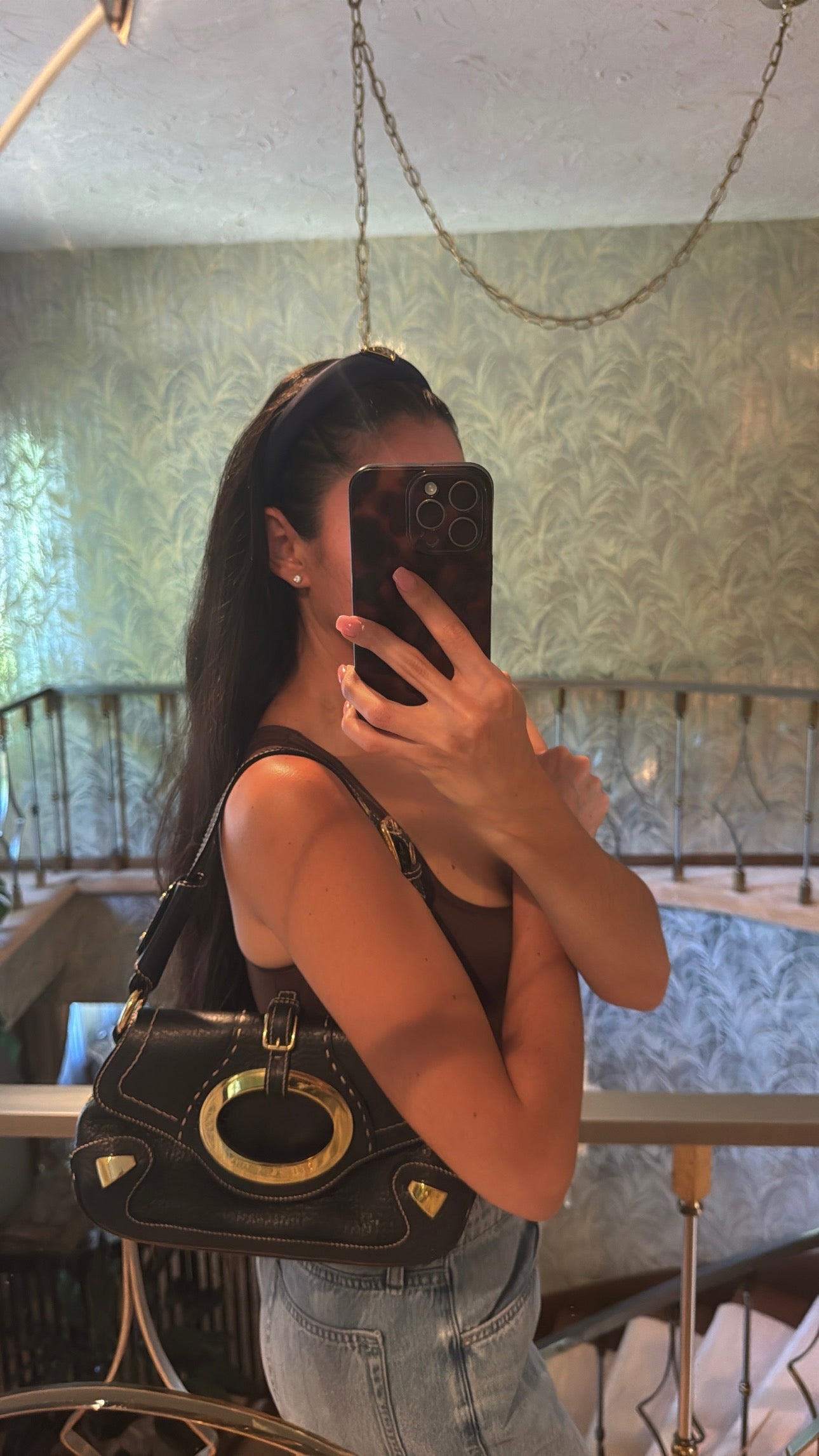 Vintage Dolce & Gabbana Leather Shoulder Bag