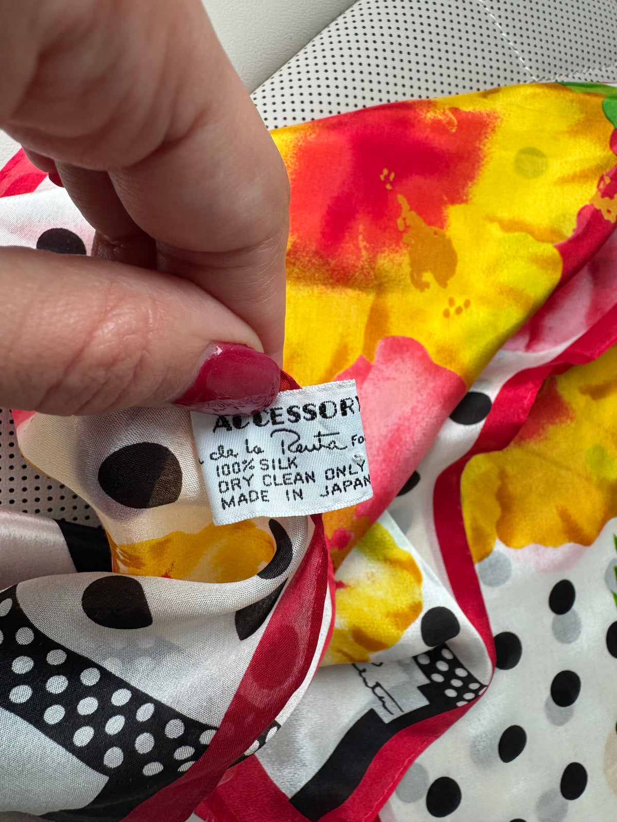 Oscar De La Renta Silk Scarf
