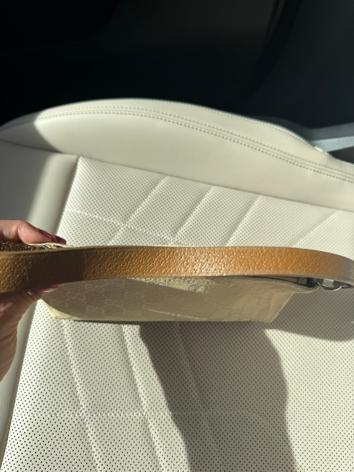 Vintage Gucci Cream Pouchette Bag