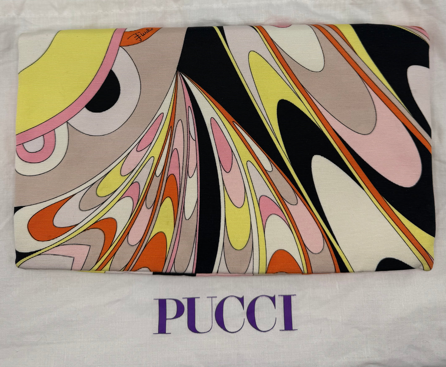 Vintage Emilio Pucci 2-Way Foldover Clutch