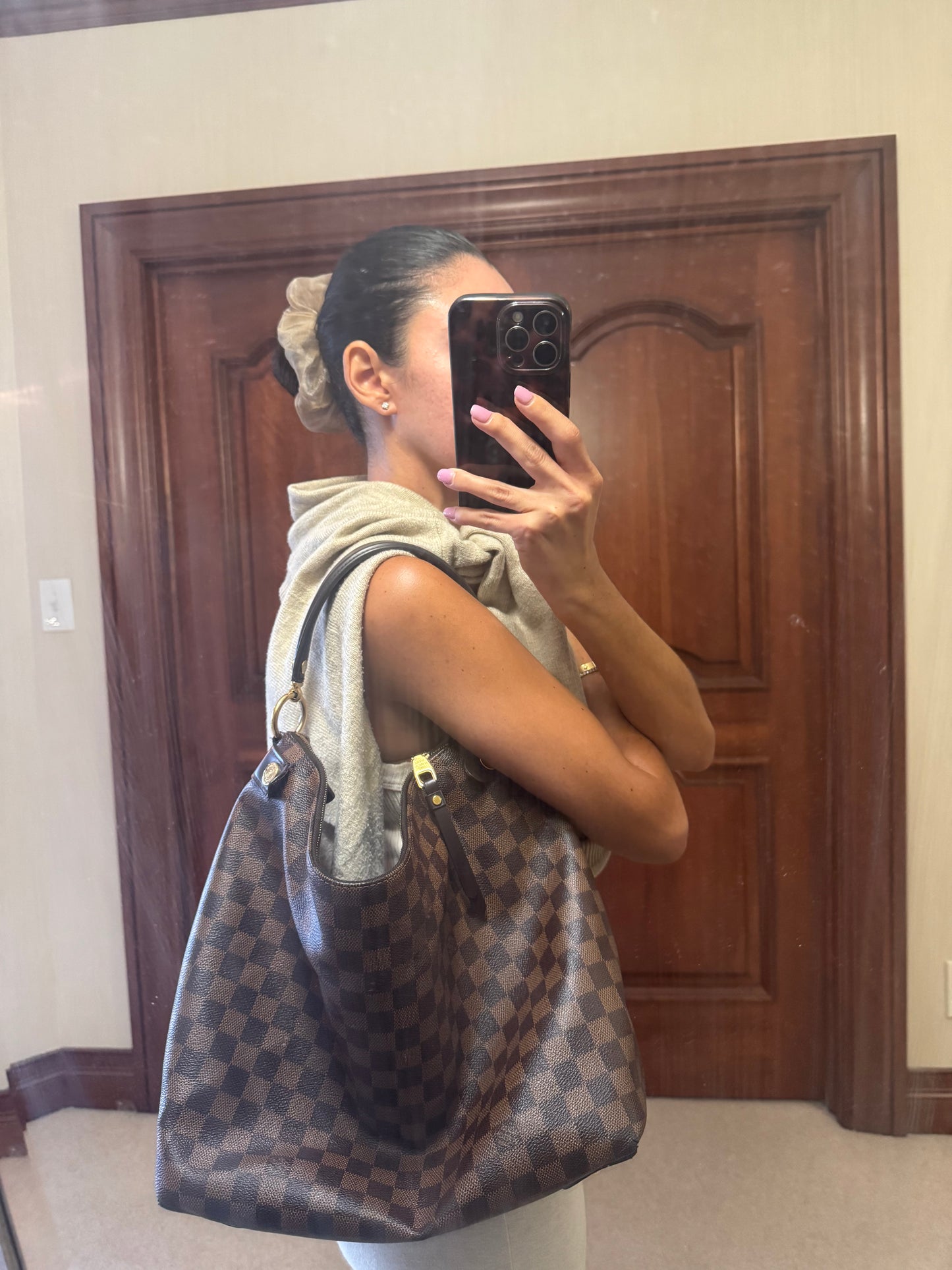 LV Duomo Hobo Ebene Damier Bag