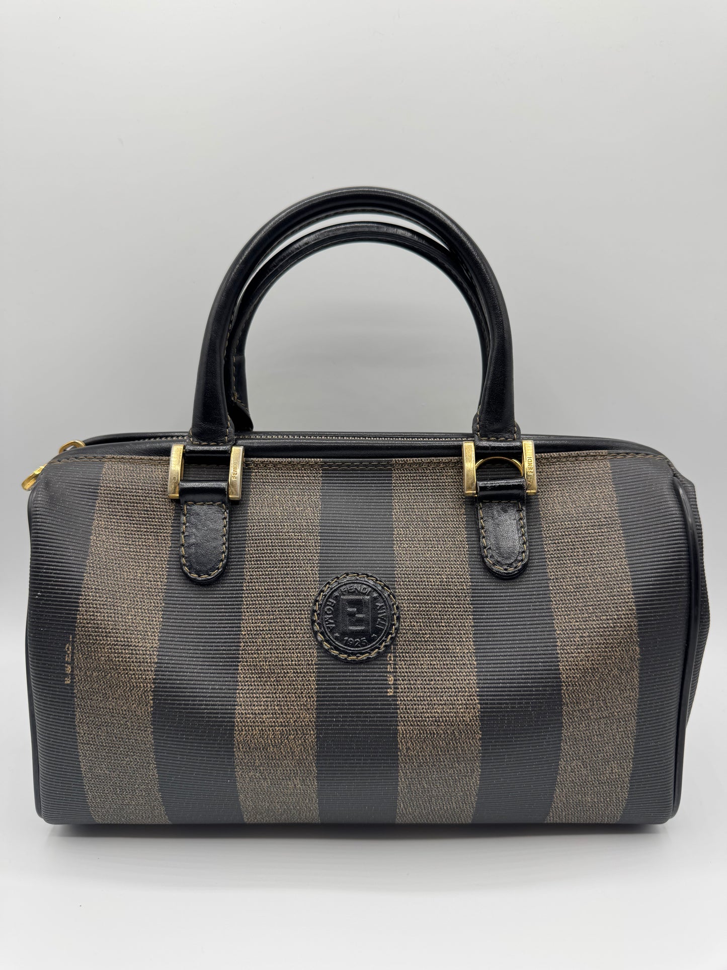 Vintage Fendi Mini Boston Bag- Black
