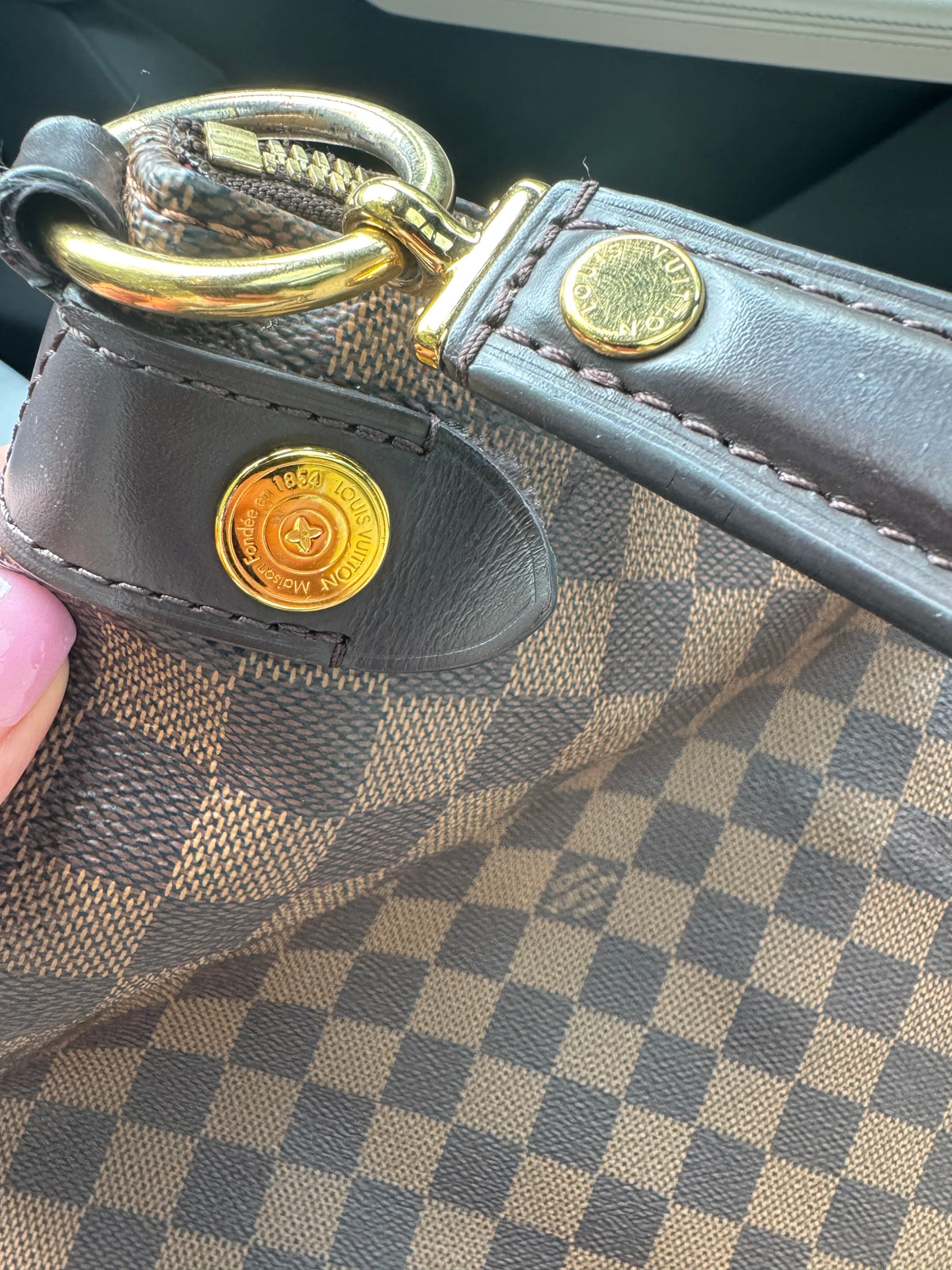 LV Duomo Hobo Ebene Damier Bag