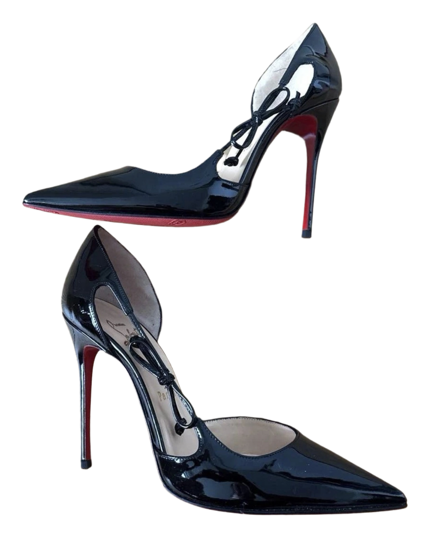 Christian Louboutin Black Patent Leather Pumps