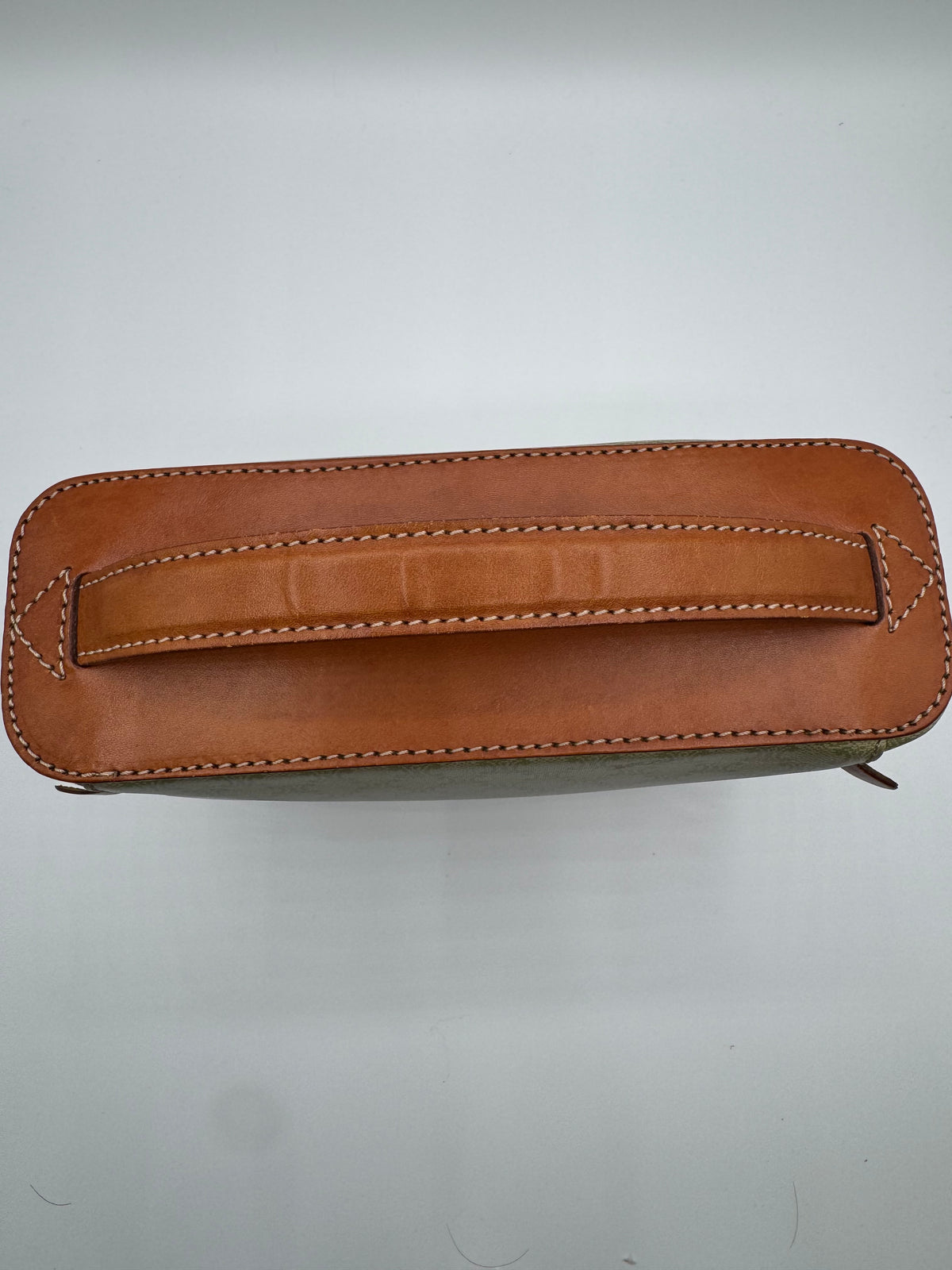 Vintage Celine Macadam Tan Vanity Bag