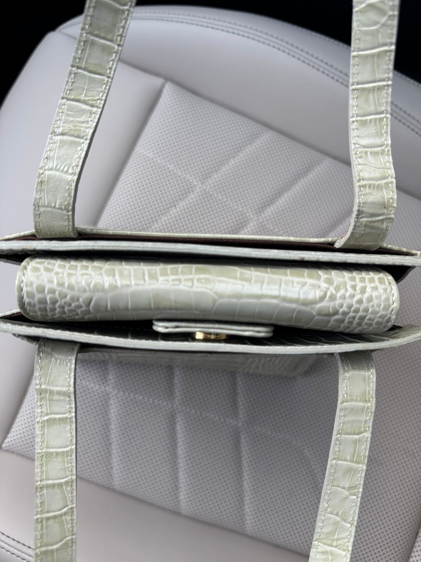 Vintage YSL Croc Embossed Bag