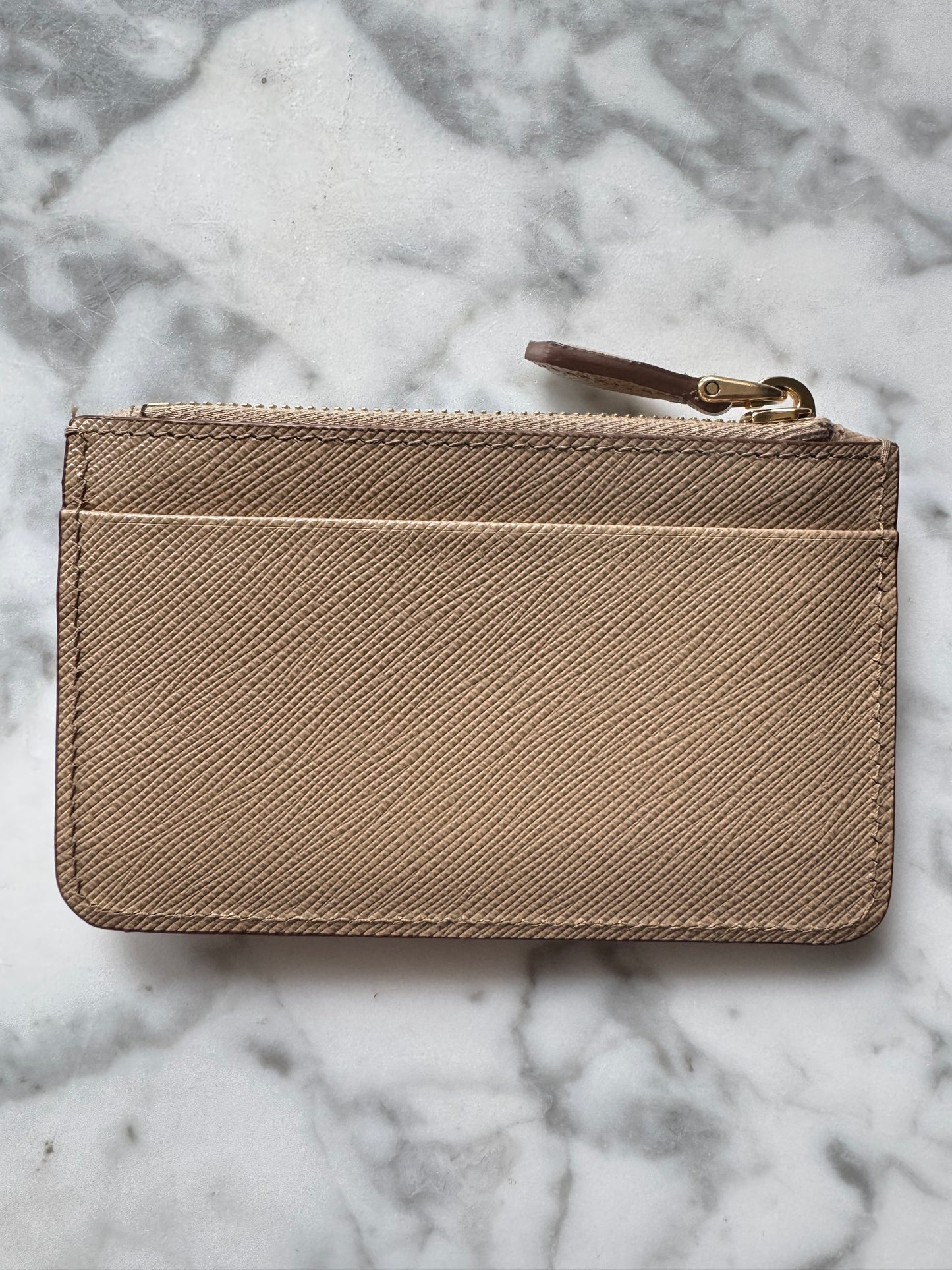 Prada Two-Tone Card Holder