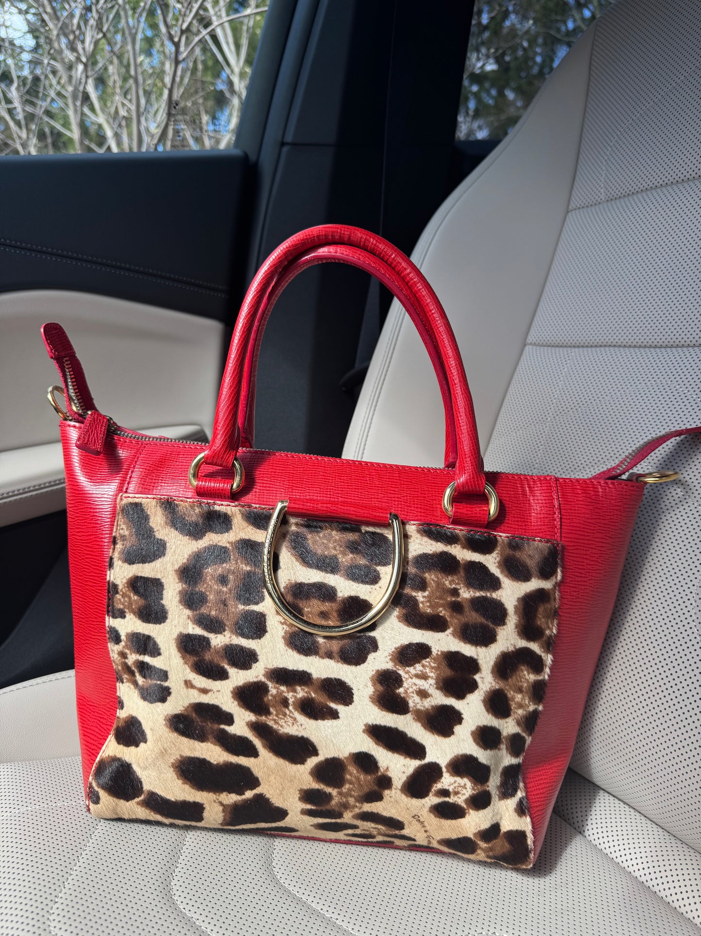 Vintage Dolce & Gabbana Leopard Bag
