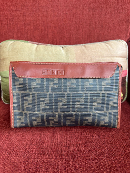 Vintage Fendi Monogram Clutch