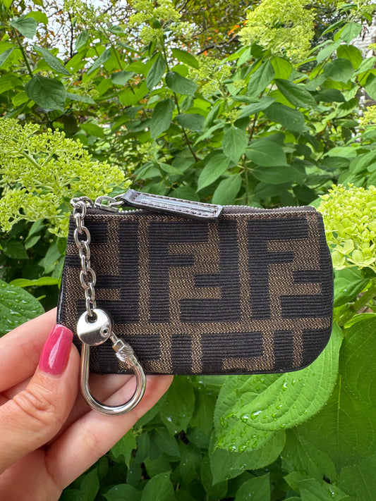 Vintage Fendi Zucca Key Pouch