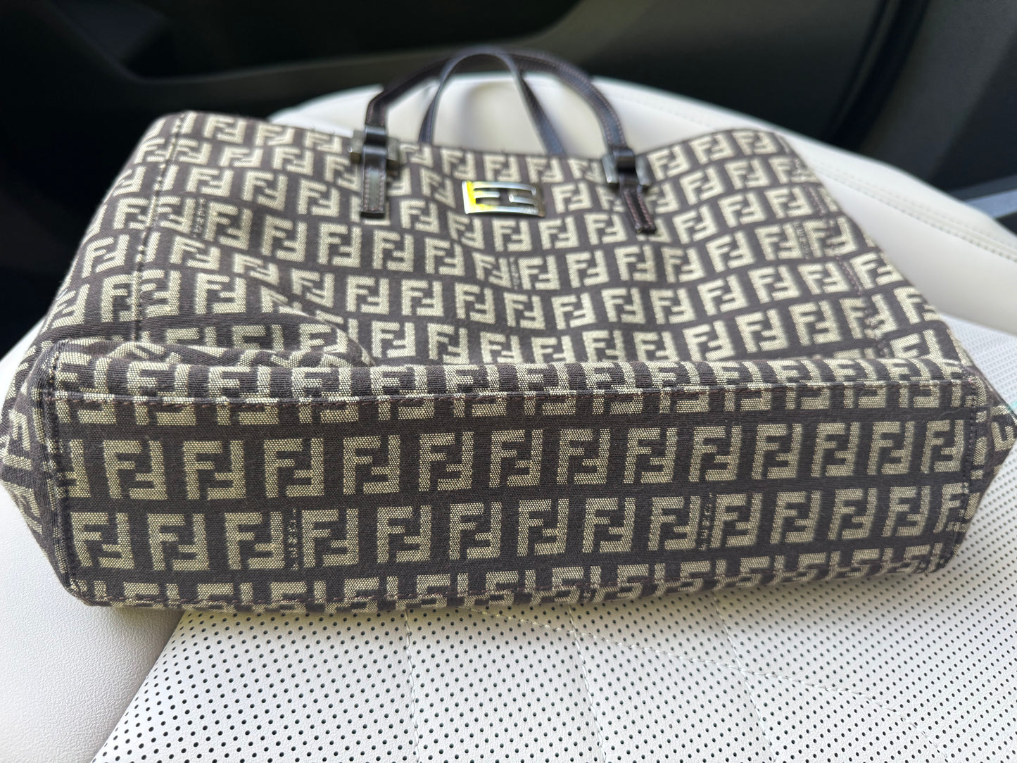 Vintage Fendi Monogram Tote Bag