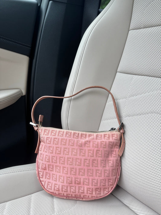 Vintage Fendi Pink Pouchette Bag