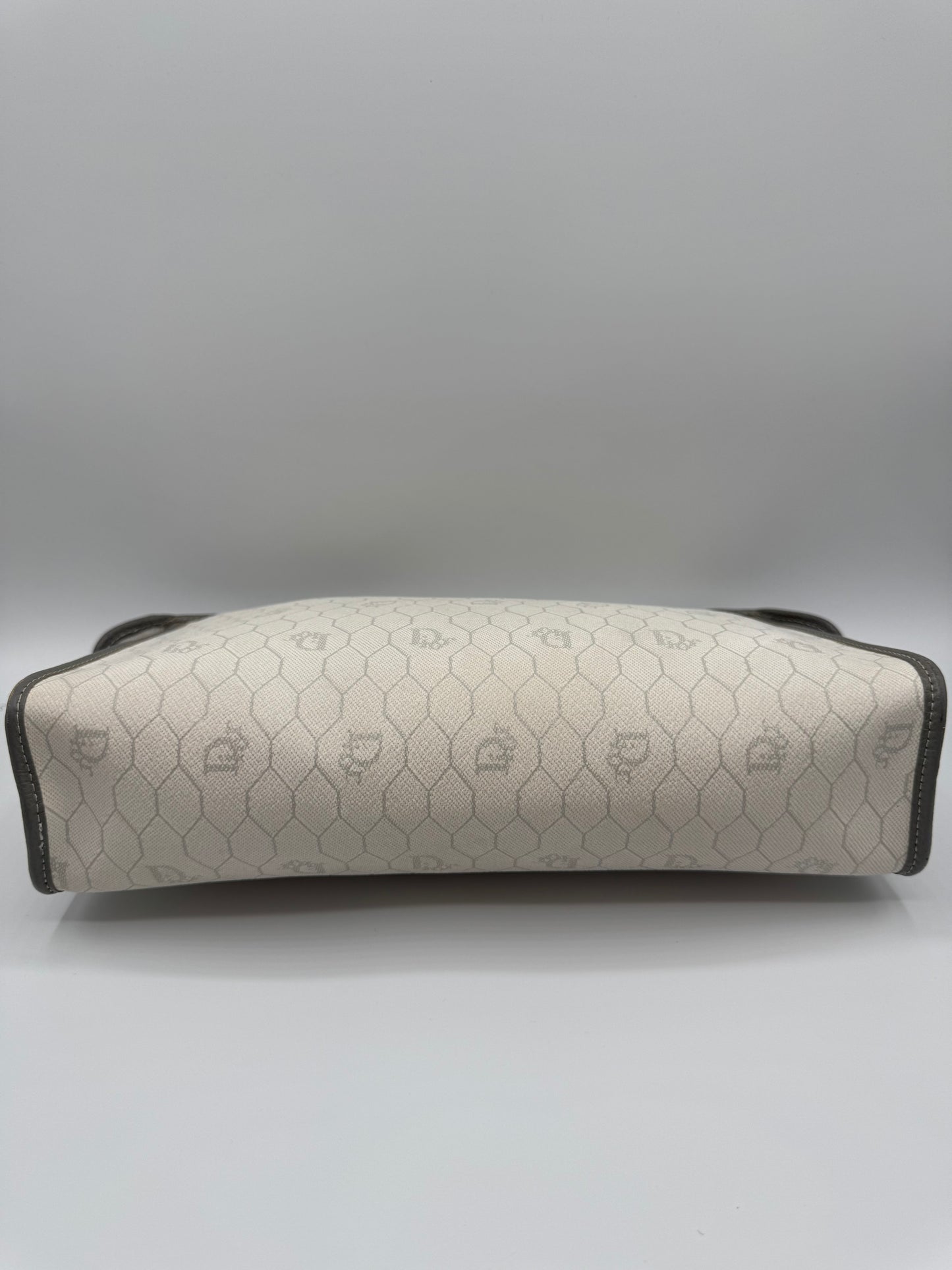 Vintage Dior White Clutch/Makeup Bag