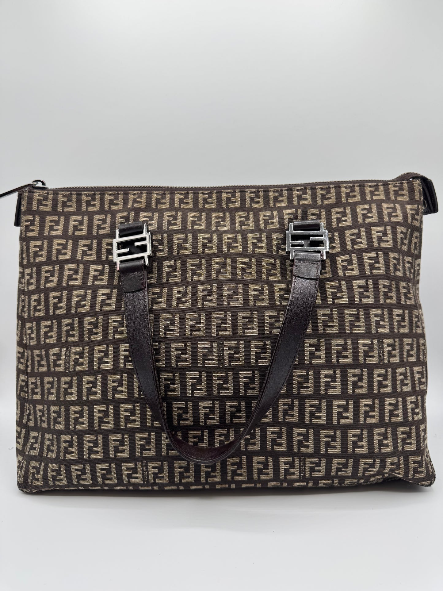Vintage Fendi Zucchino Tote Bag