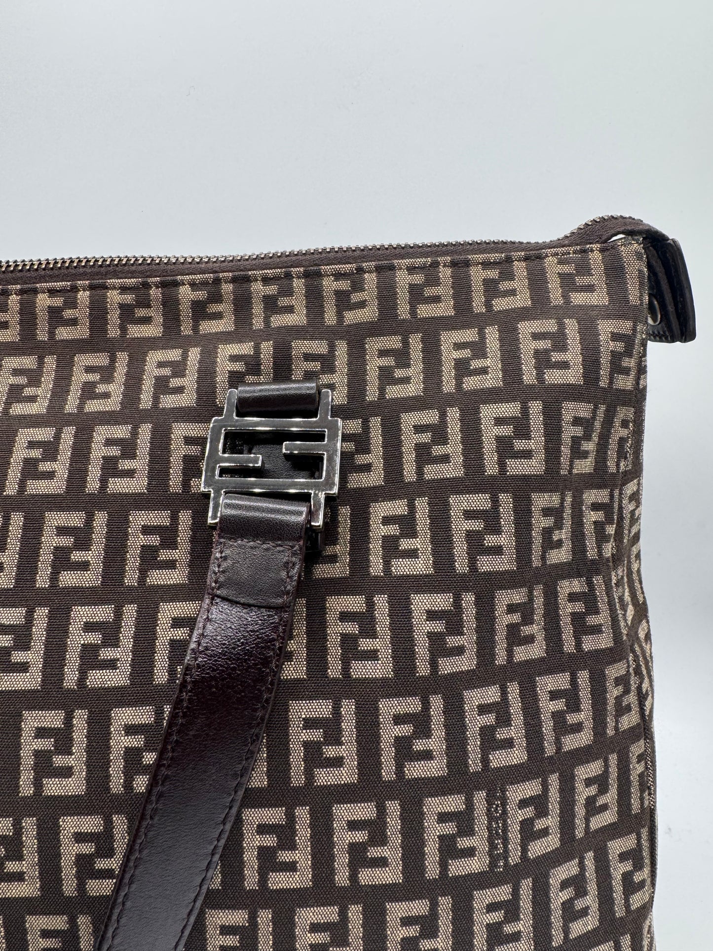 Vintage Fendi Zucchino Tote Bag