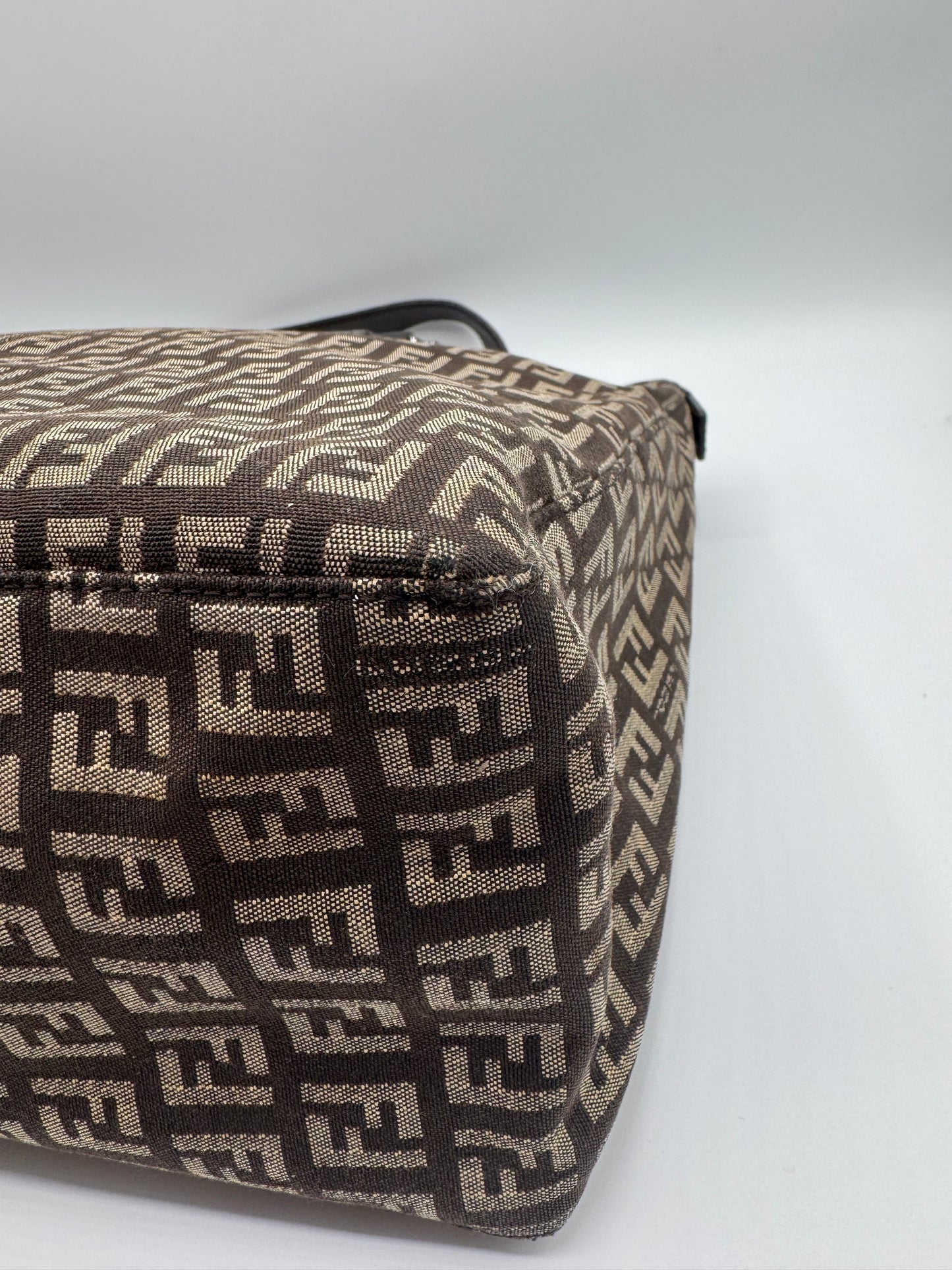 Vintage Fendi Zucchino Tote Bag