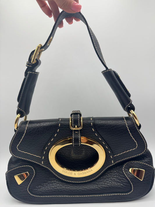 Vintage Dolce & Gabbana Leather Shoulder Bag