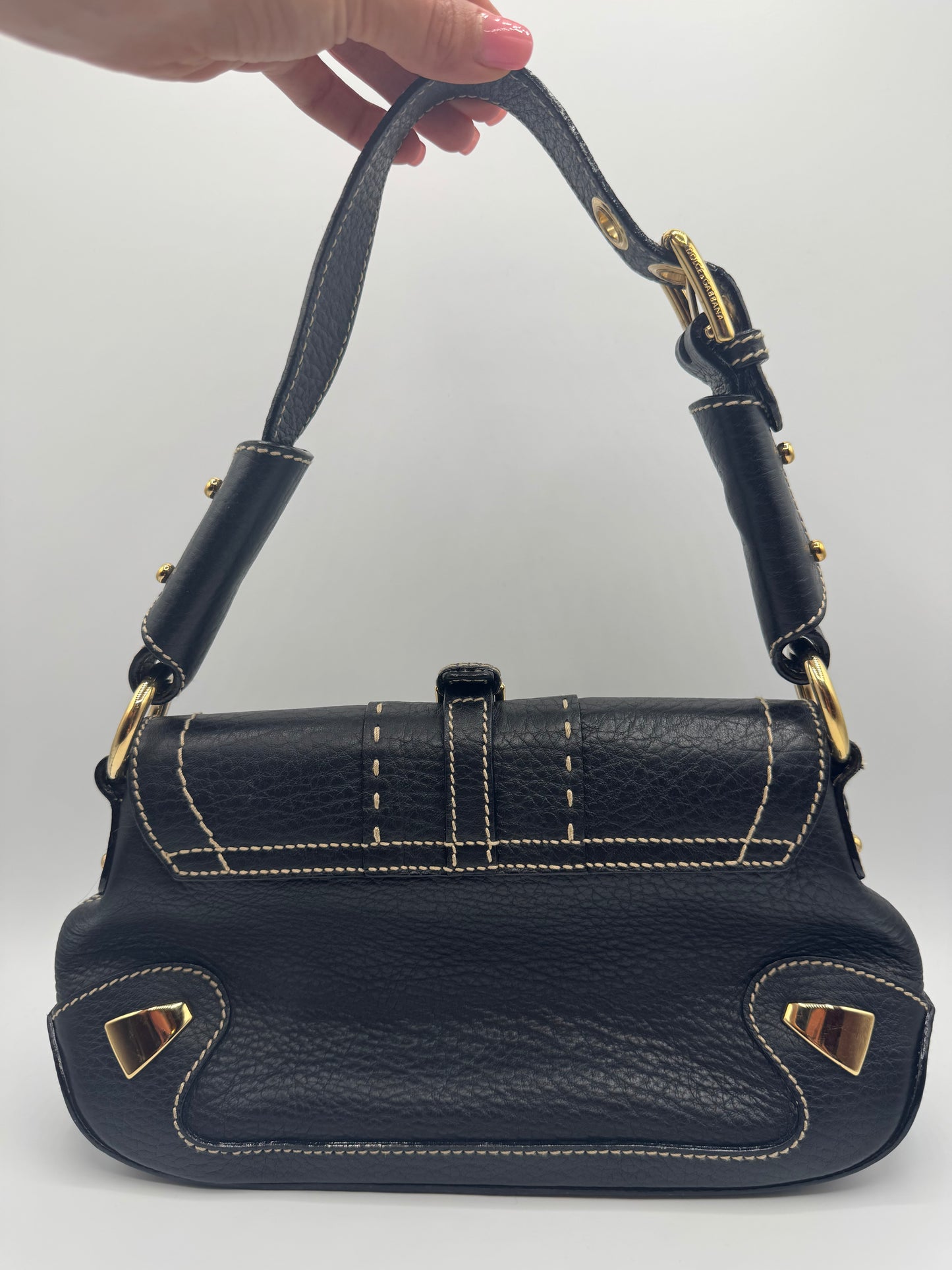Vintage Dolce & Gabbana Leather Shoulder Bag