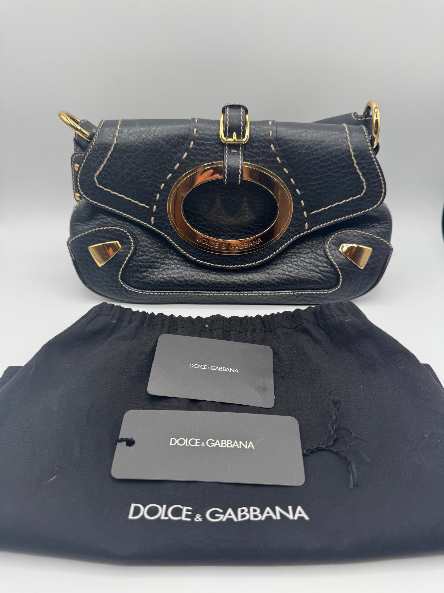 Vintage Dolce & Gabbana Leather Shoulder Bag