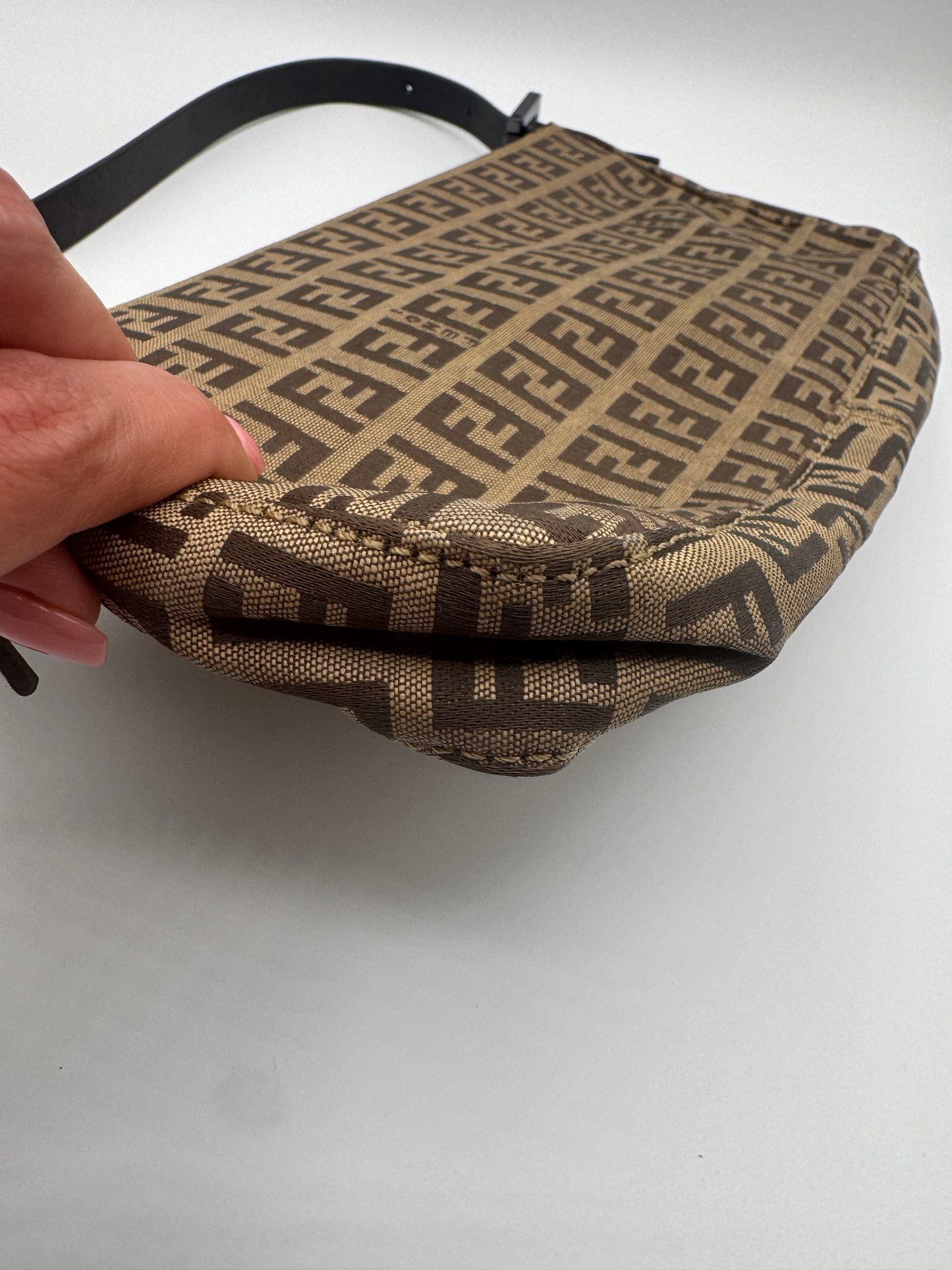 Vintage Fendi Zucchino Pouchette Bag