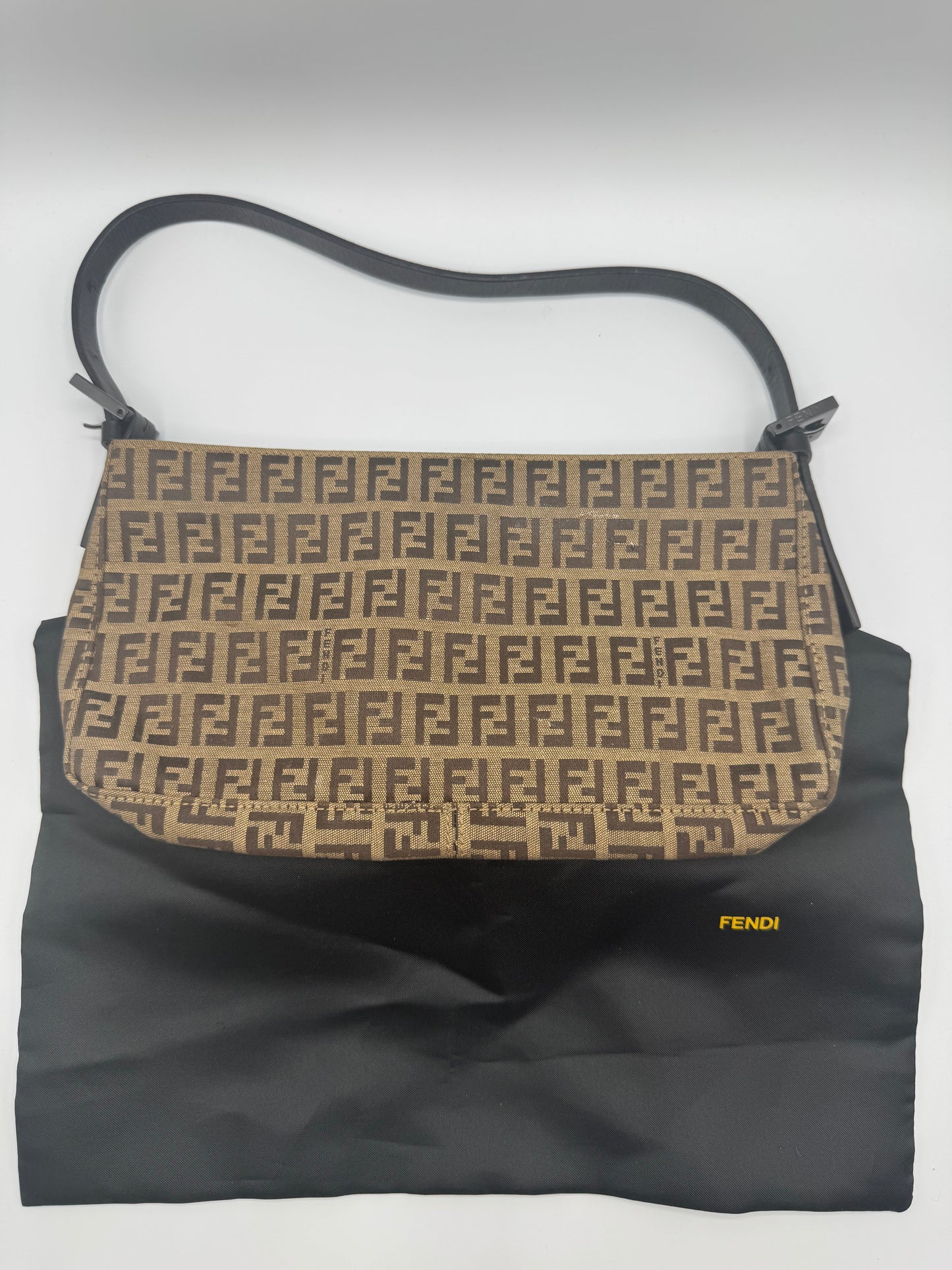 Vintage Fendi Zucchino Pouchette Bag