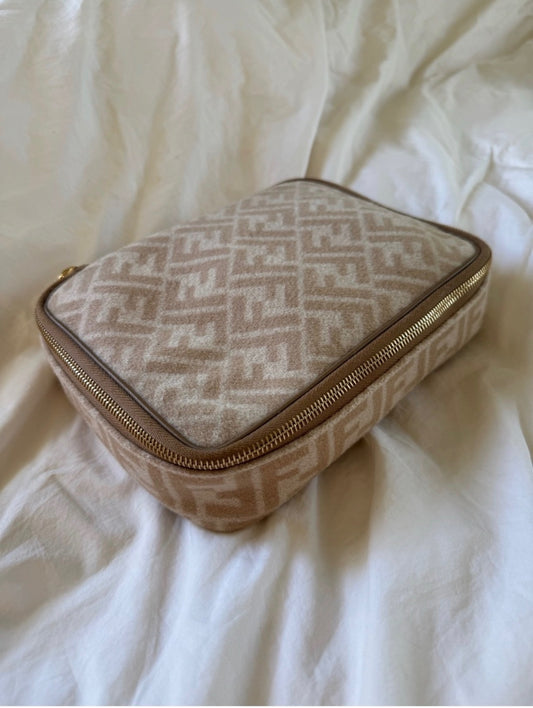 Vintage Fendi Wool Toiletry Bag