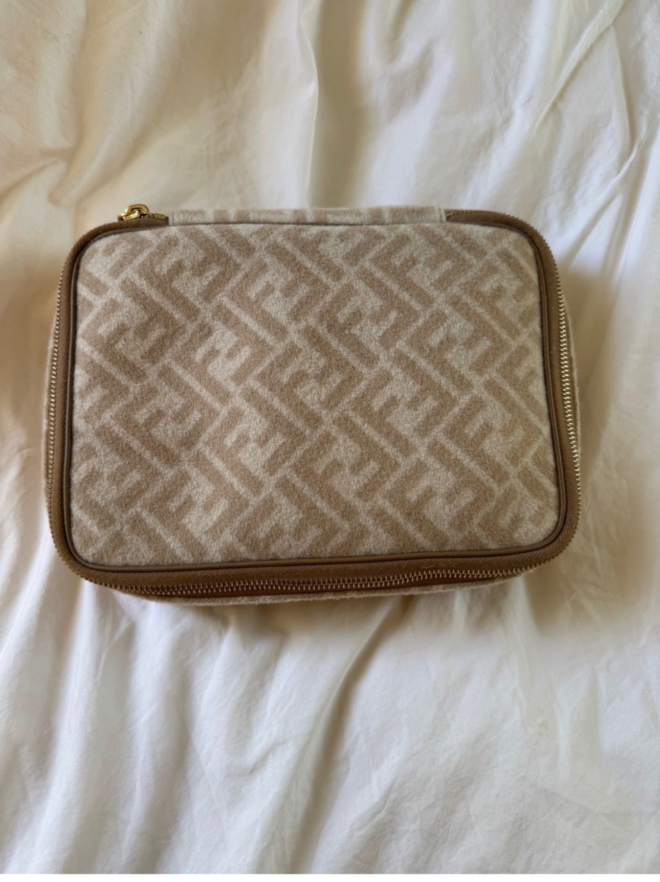 Vintage Fendi Wool Toiletry Bag