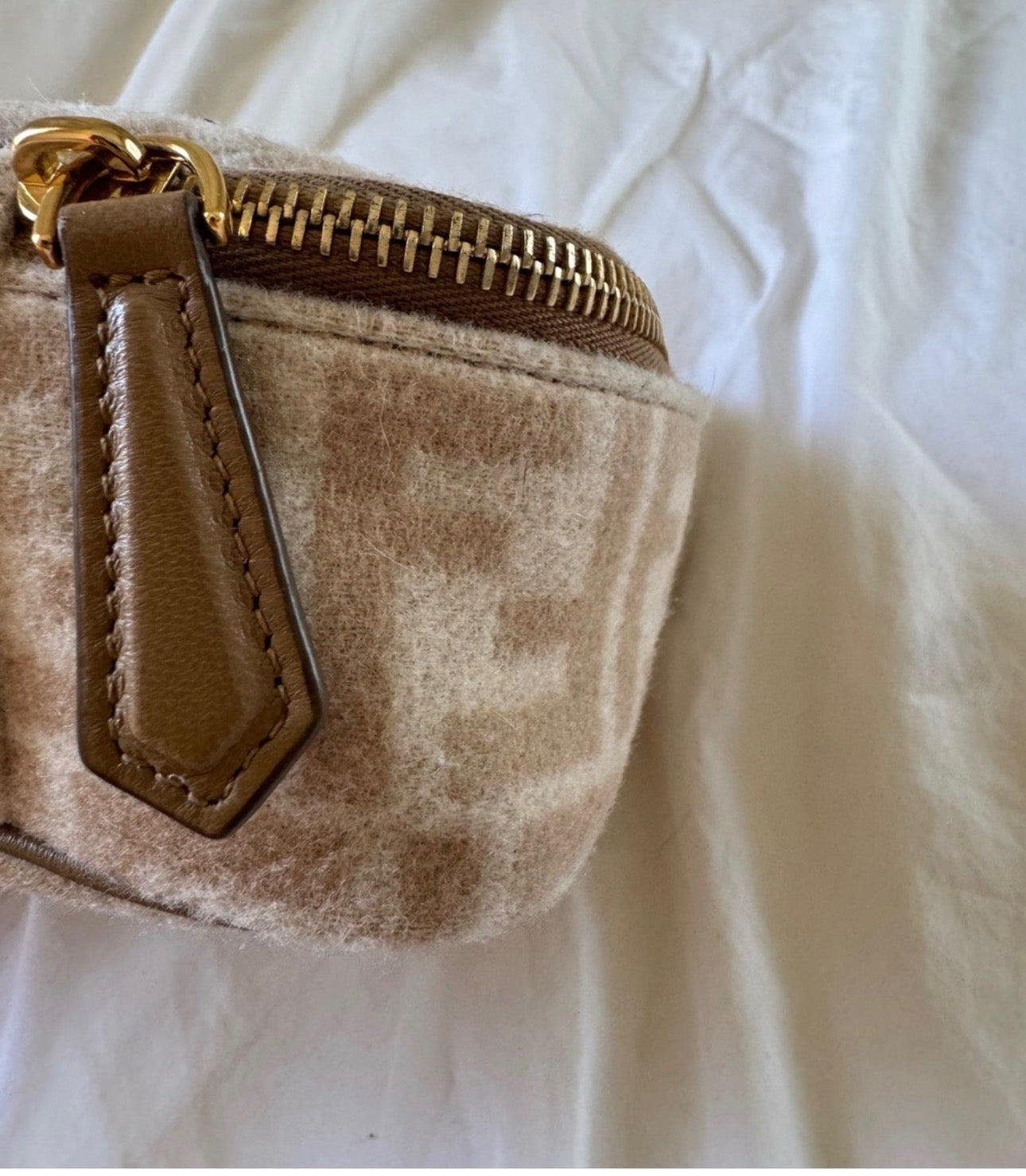Vintage Fendi Wool Toiletry Bag