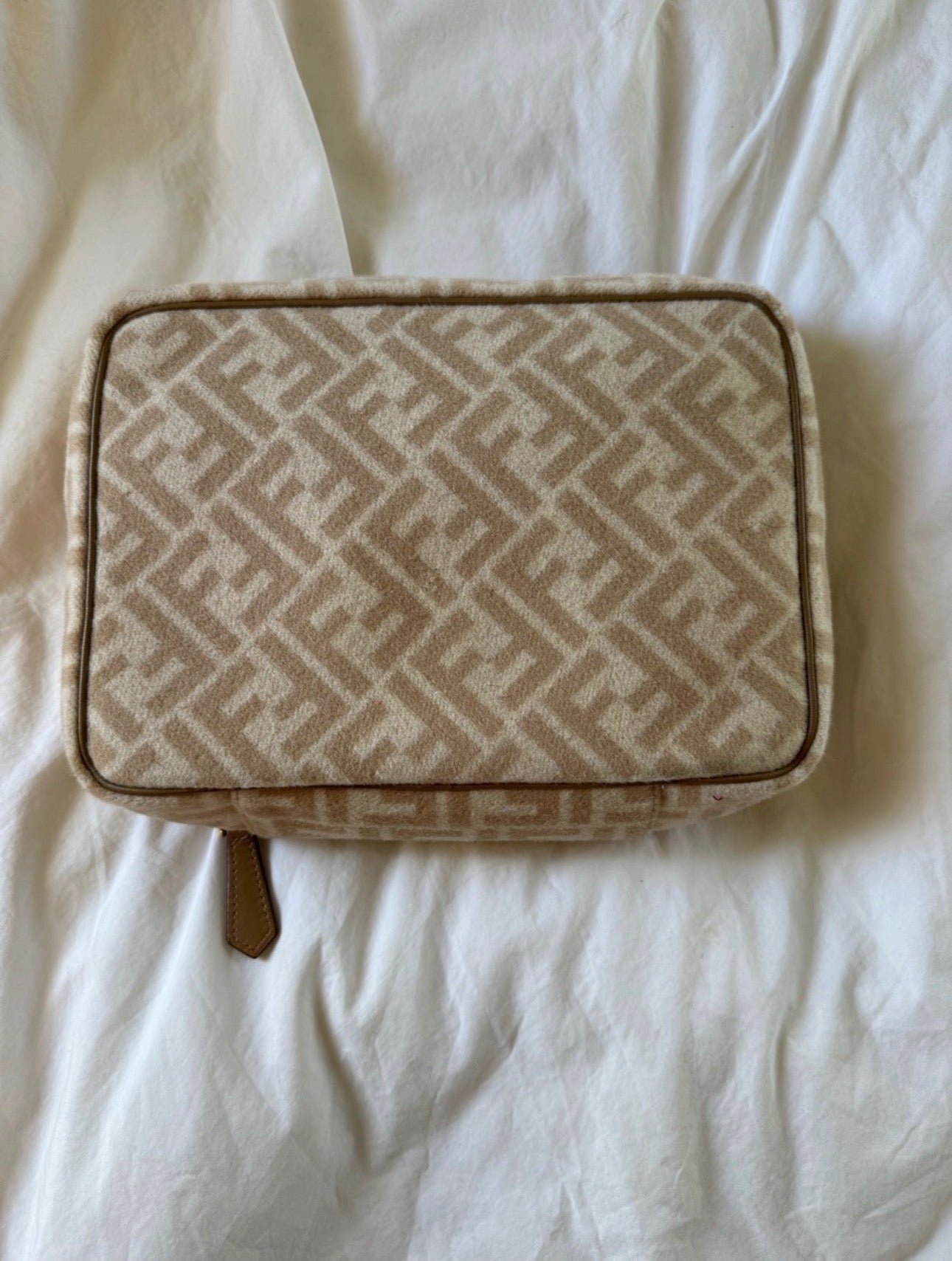 Vintage Fendi Wool Toiletry Bag